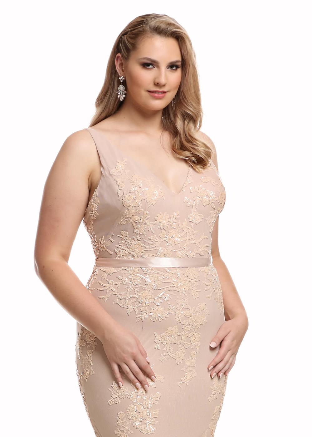 Elegant Mermaid Bridesmaid Dress with Sparkling Sequin Patterns - Perfect for Weddings, Prom, and Formal Events