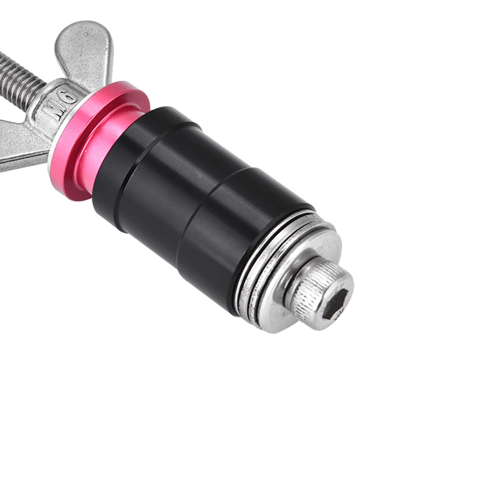 RockShox Rear Shock Bushing Removal and Installation Tool Kit - Aluminum Alloy & Stainless Steel Bushing Press Tool with Adapters for Fox, X-Fusion, CCDB, DU Shocks - Perfect for MTB Suspension Maintenance and Bike Repair