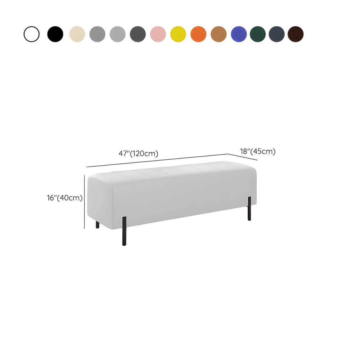 Premium Faux Leather Storage Ottoman Bench - Modern Rectangular Footrest with Tufted Design for Living Room, Bedroom & Entryway - Perfect Home Decor for Stylish Women
