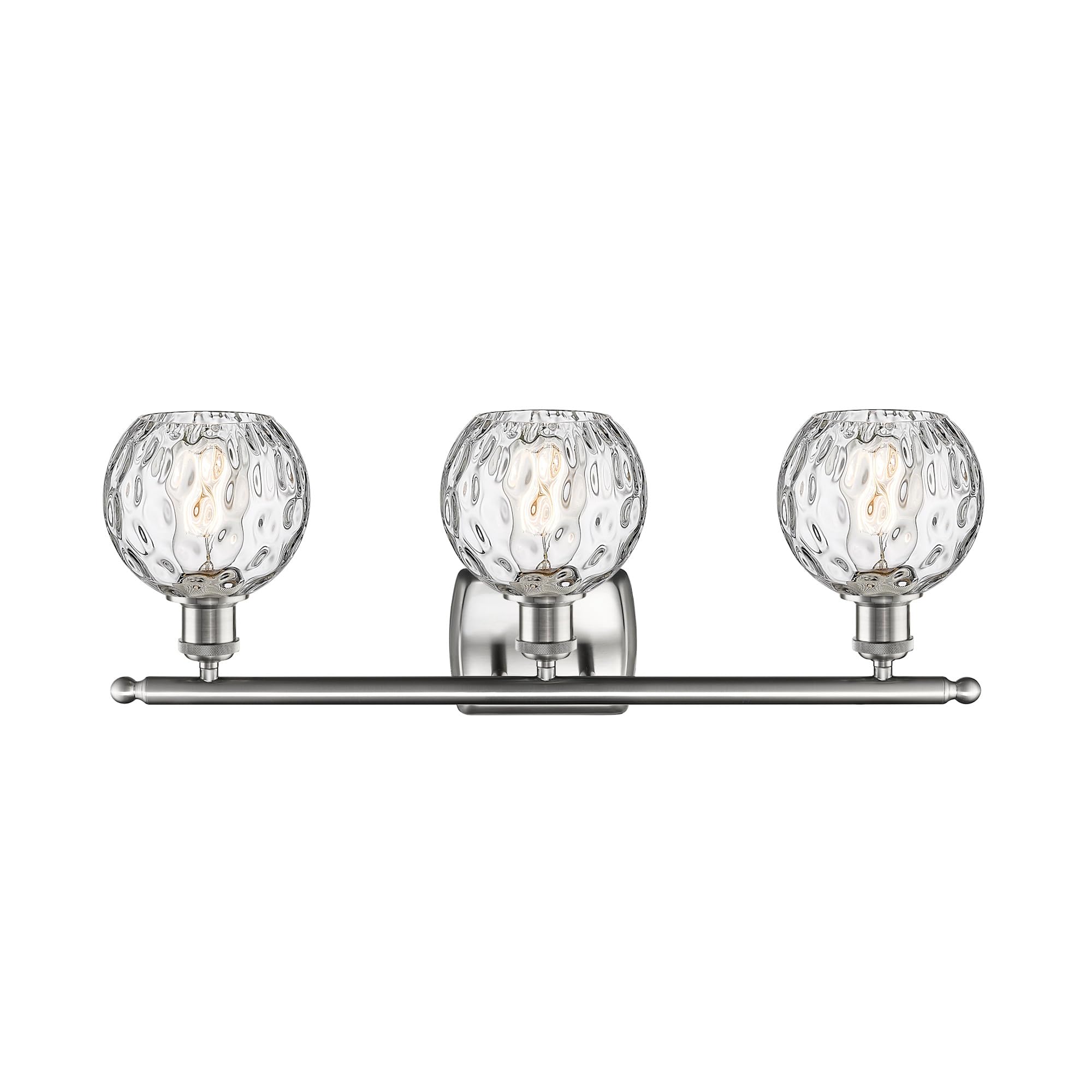 Innovations Lighting Athens Water Glass 3-Light Bathroom Vanity Light - Industrial Style, 11