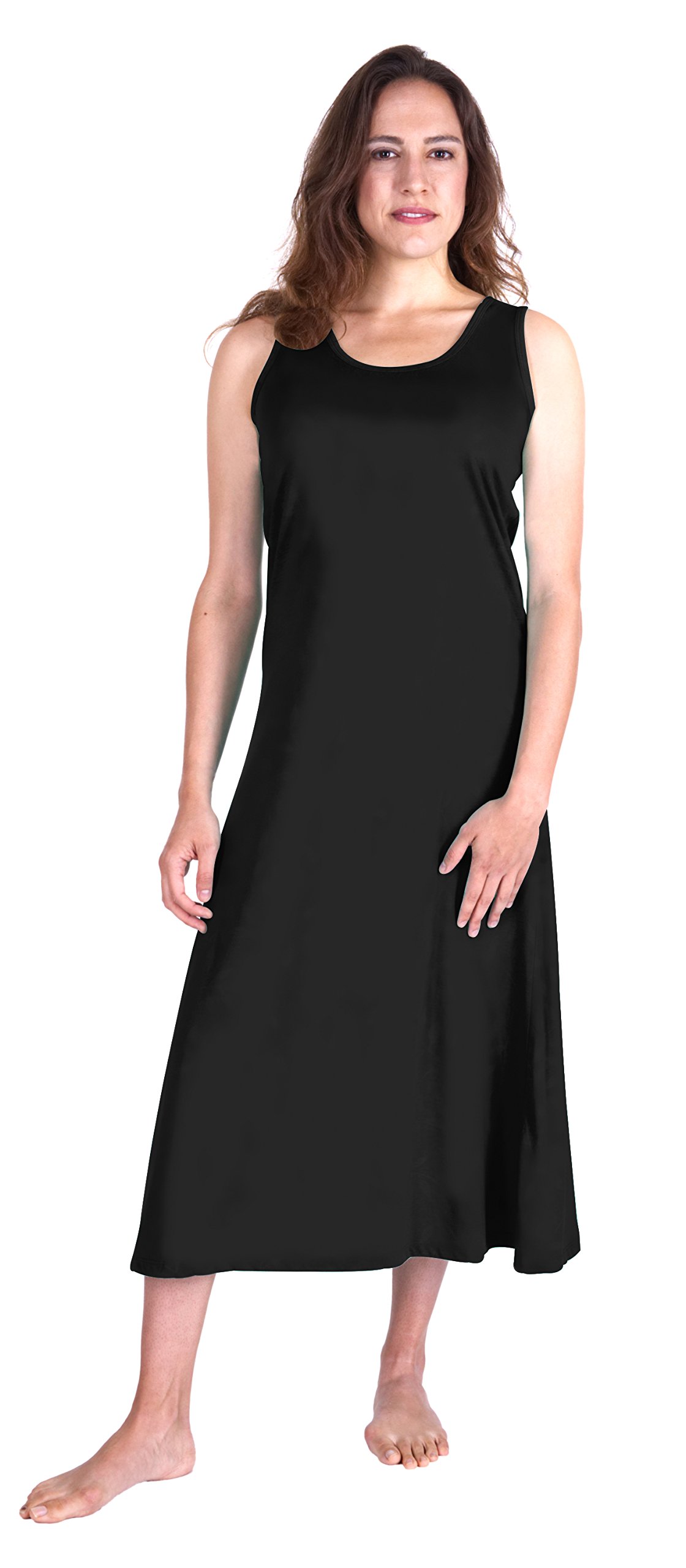 Cool-jams Sweat-Free Nightgowns for Women - Moisture Wicking Long Sleeveless Nightgown Pajama Dress for Hot Sleepers & Night Sweat Relief - Perfect for Summer Nights & Menopause Comfort
