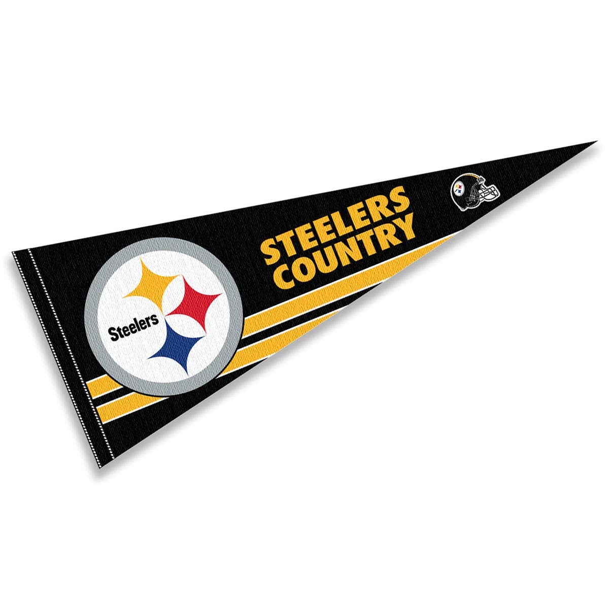 Pittsburgh Steelers Pennant Banner Flag - Official NFL Team Country Decor for Game Day, Tailgating & Fan Cave