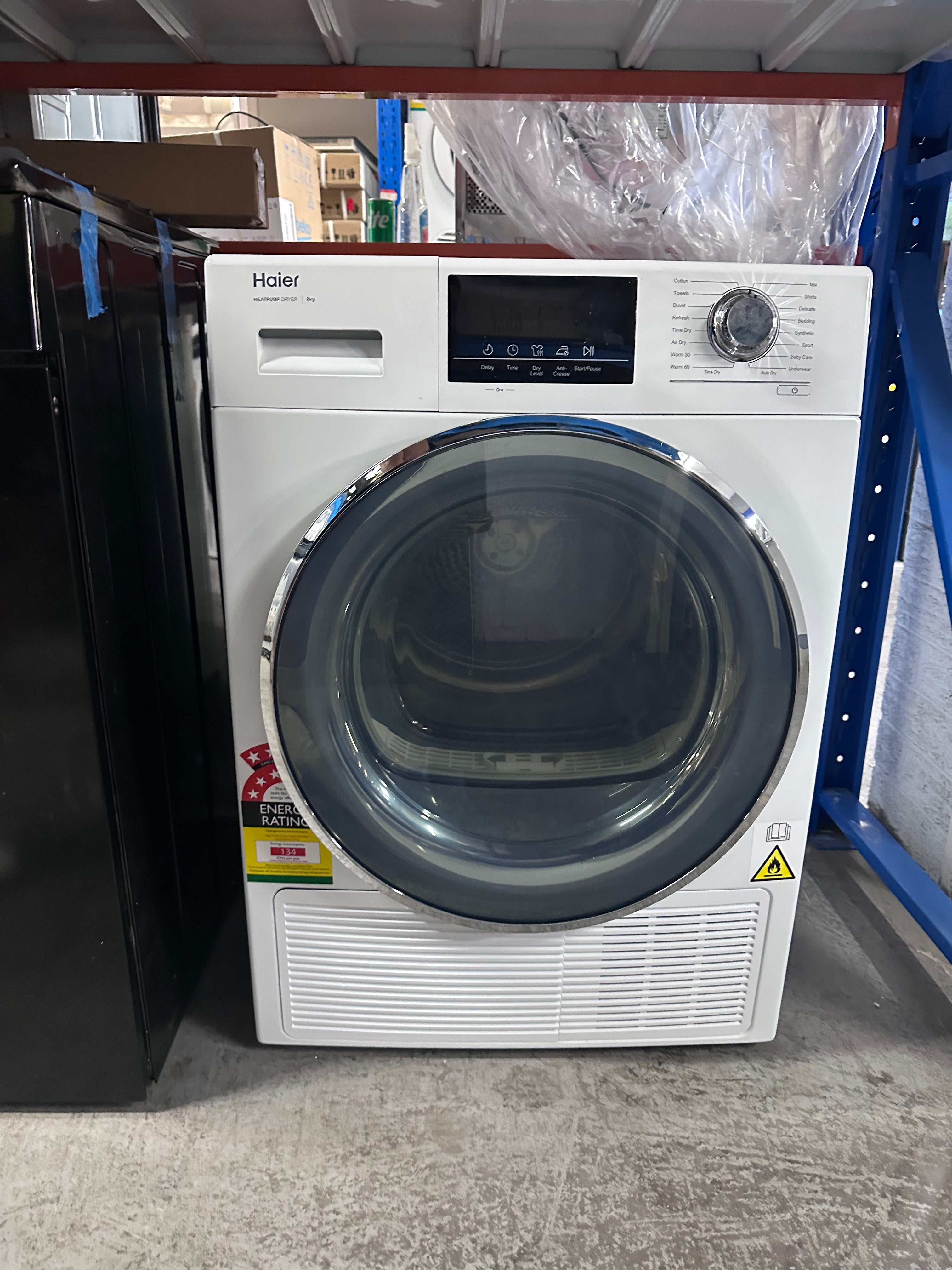 Haier 8kg Energy Efficient Heat Pump Dryer - Certified Refurbished | Perfect for Small Apartments & Eco-Friendly Laundry
