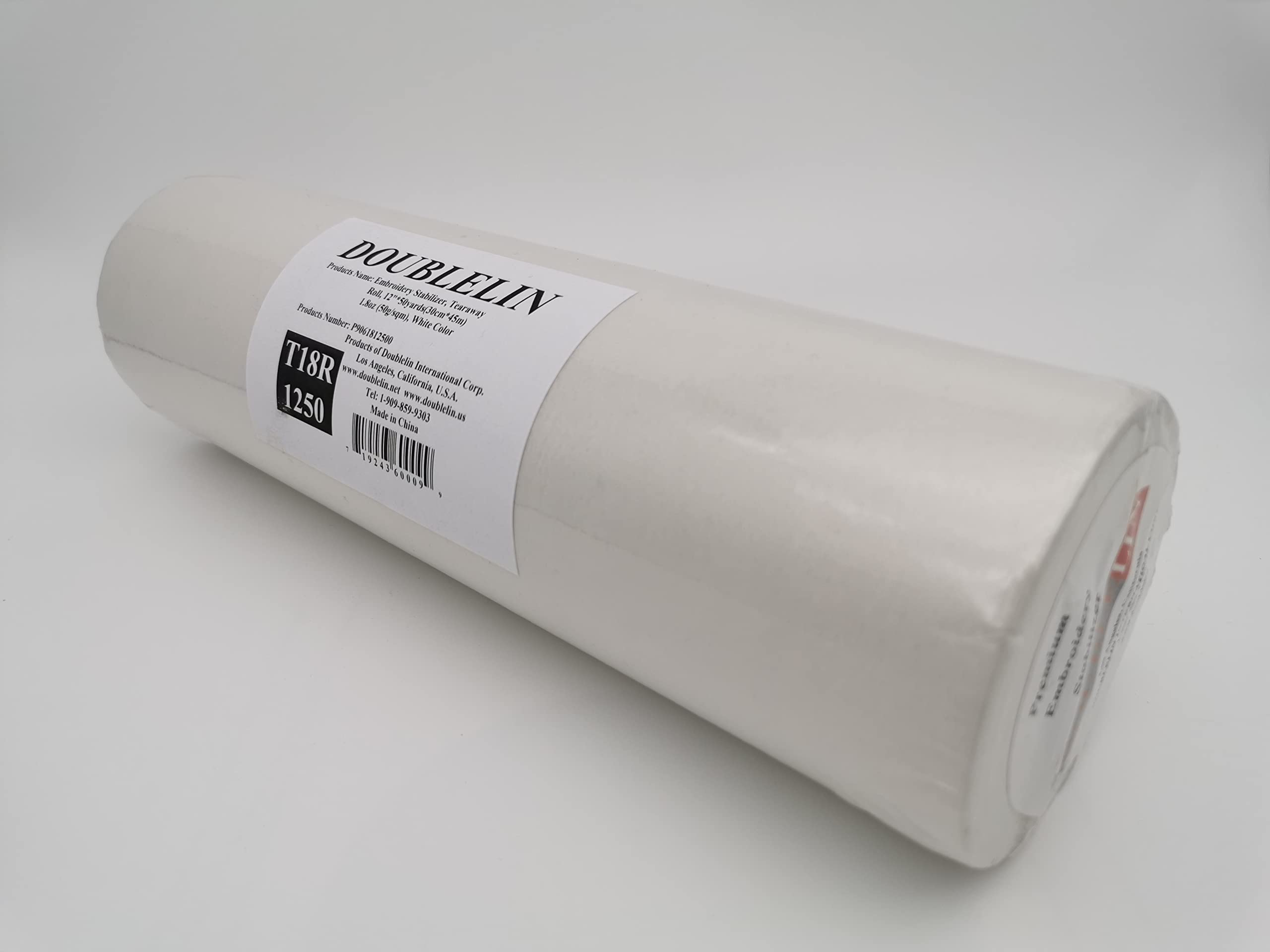 DOUBLELIN Embroidery Stabilizer Tearaway Backing Paper - 1.8oz White 12