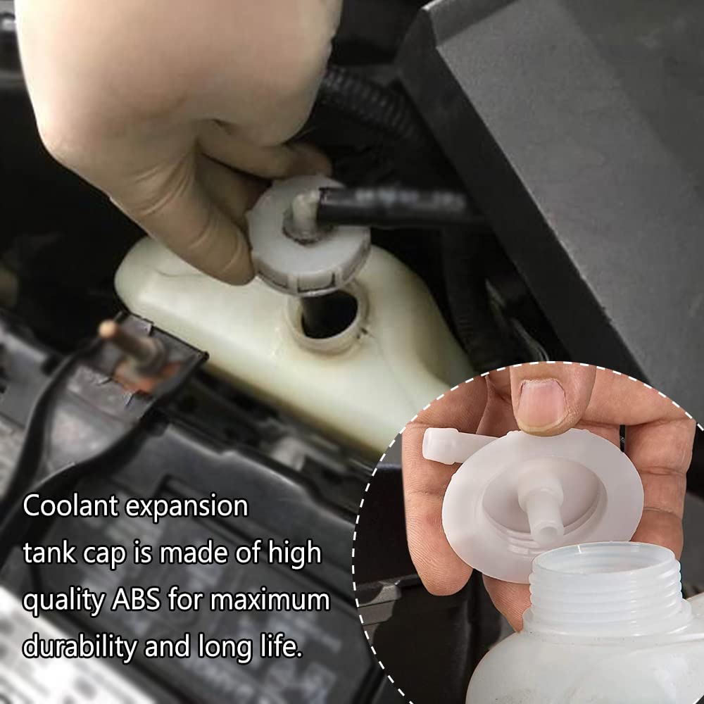2PCS Radiator Coolant Reservoir Overflow Tank Cap with Joint - Replacement Coolant Reservoir Cap 19102-PM5-A00 for Honda Acura Accord Civic Pilot Insight Element - Perfect for Engine Cooling System Maintenance & DIY Car Repair