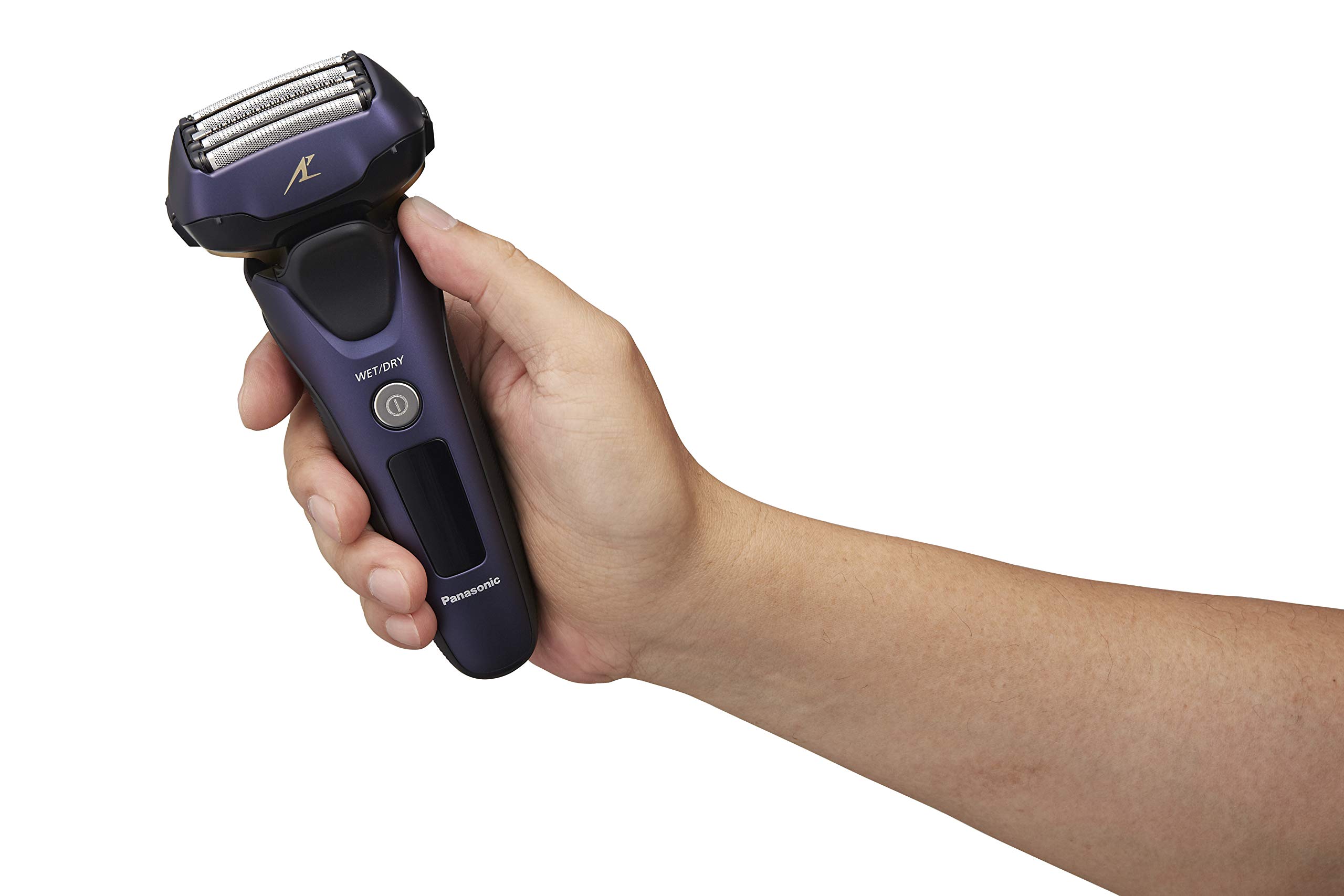 Panasonic ES-LV67-A803 5-Blade Wet & Dry Electric Shaver with Linear Motor & Hair Trimmer - Navy Blue - For Men's Smooth Shaving at Home or Travel