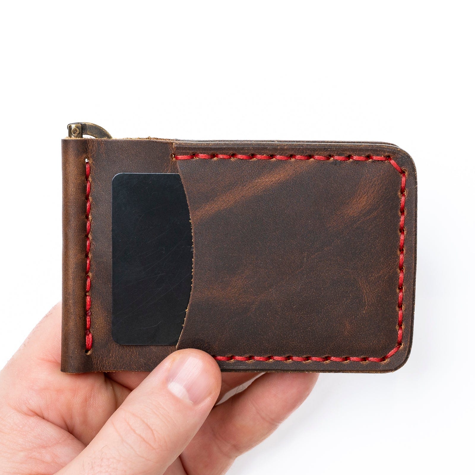 Genuine Leather Money Clip Wallet for Men - Slim RFID Blocking Bifold Wallet with Credit Card Slots - Perfect for Everyday Carry, Travel & Gifts