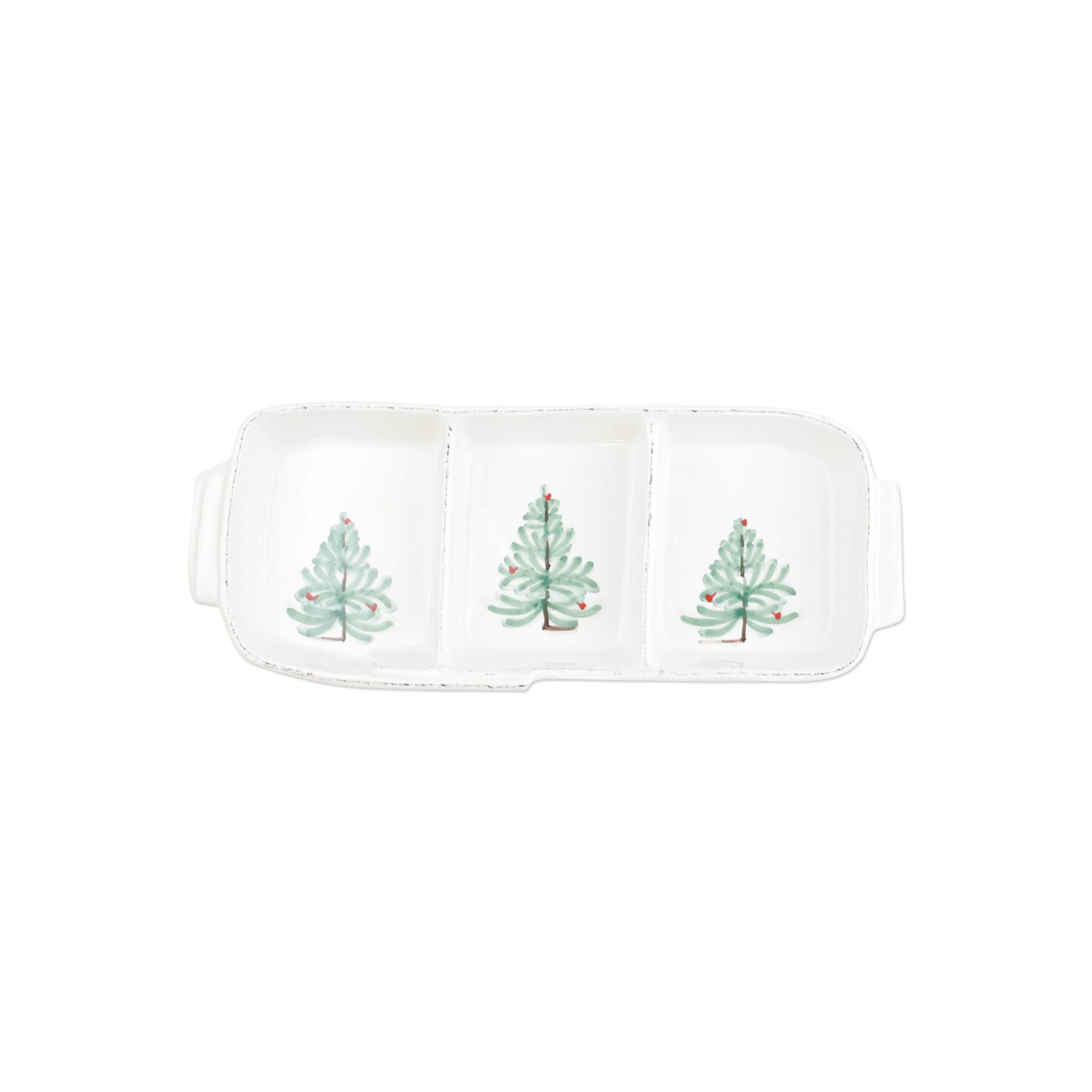 Vietri Lastra Holiday Small 3-Piece Serving Platter Set - 13.5