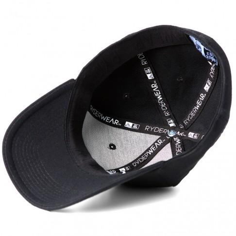 Ryderwear Fitted Baseball Cap - Adjustable Snapback Hat for Men & Women, Black - Perfect for Gym, Running, and Outdoor Activities