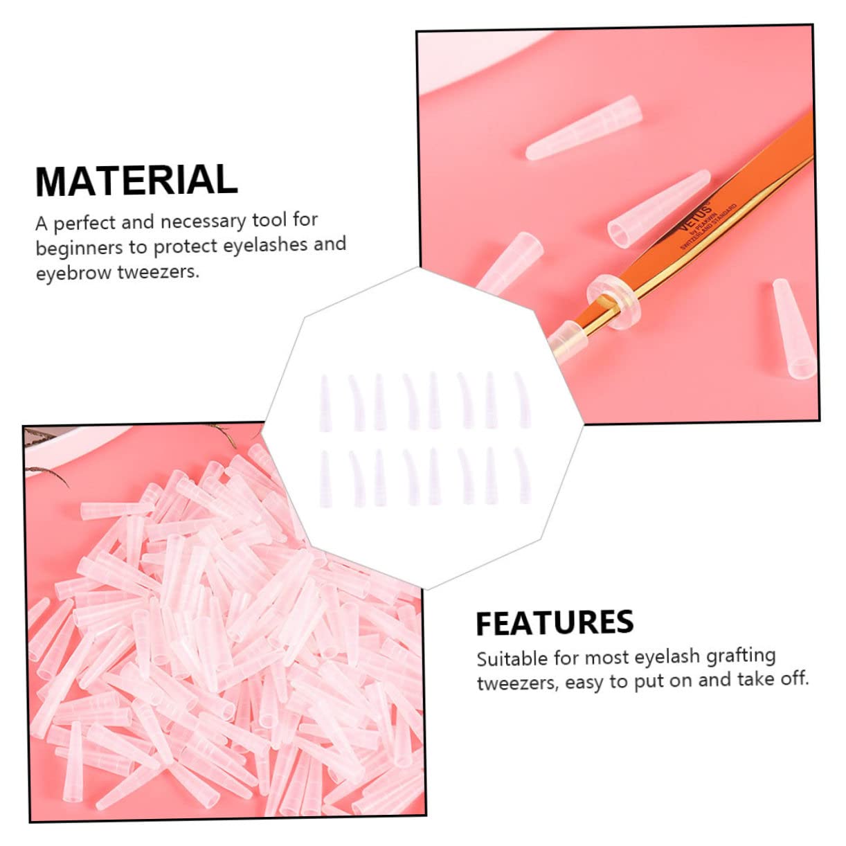 Professional 30-Piece Eyelash Extension Forceps Set with Tip Covers - Portable Beauty Tools for Lash Artists | Perfect for Salon, Home Use & Travel