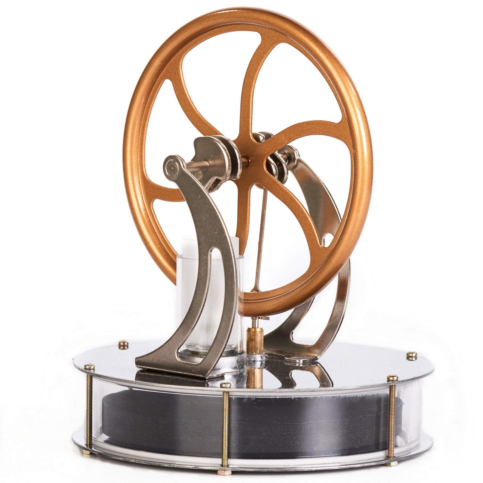 Sunnytech LT001 Low Temperature Stirling Engine Motor Kit - Educational Steam Heat Model for Mechanical Skills & DIY Science Projects - Perfect for Students, Hobbyists & STEM Learning