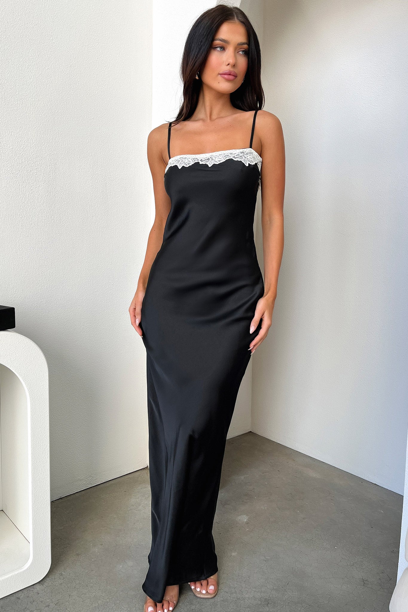 Elegant Black Camille Maxi Dress for Women | Flowy Long Formal Dress for Evening Parties, Weddings & Special Occasions