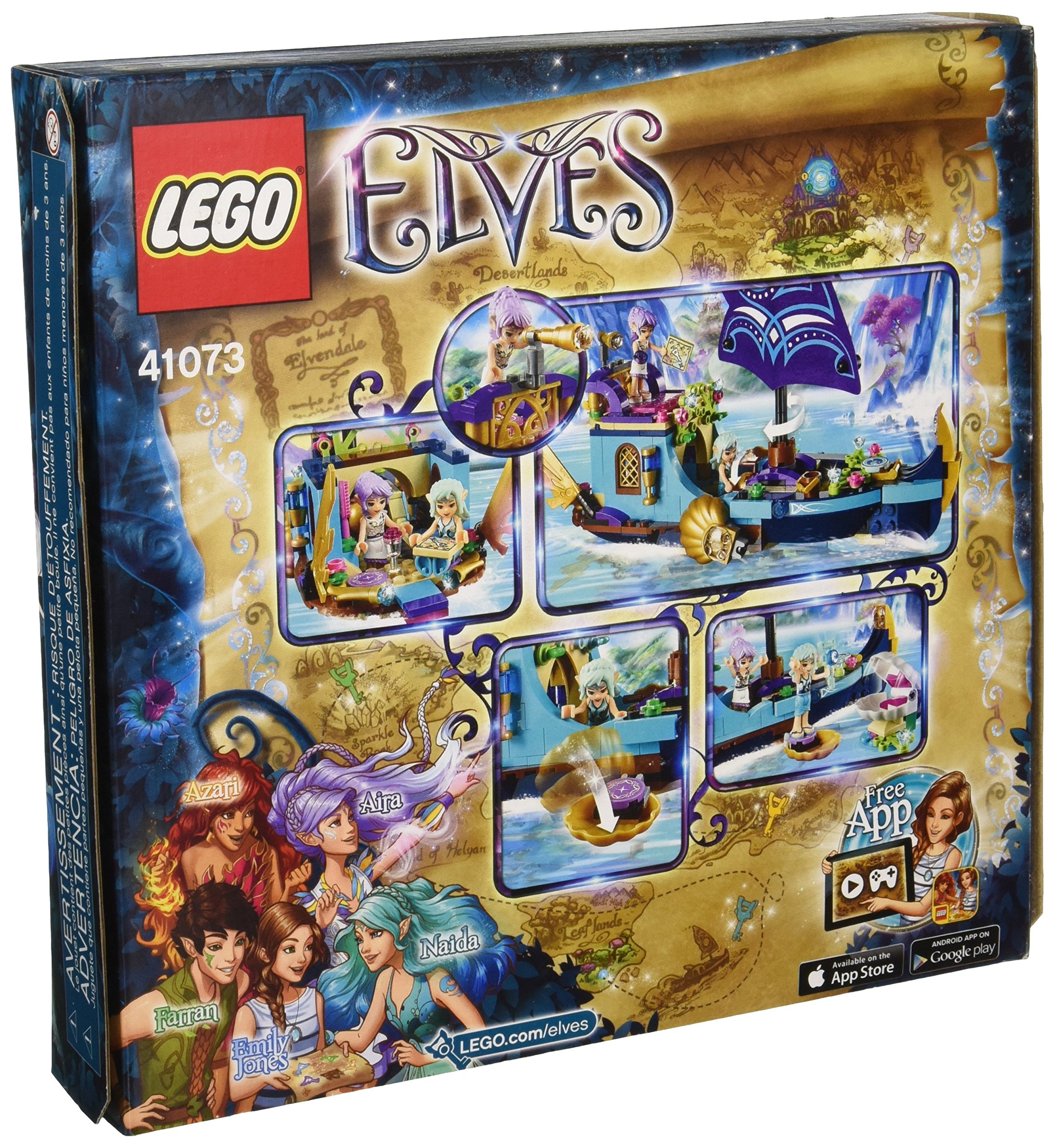 LEGO Elves Naida's Epic Adventure Ship 41073 - Fantasy Building Blocks Set for Kids, Creative Play & Collectible Toy - Perfect for Birthday Gifts & Imaginative Storytelling
