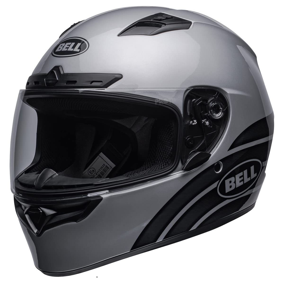 BELL Qualifier DLX MIPS Street Motorcycle Helmet - Ace 4 Gloss Gray/Charcoal - Medium Size - DOT Certified for Urban Commuting & Road Safety