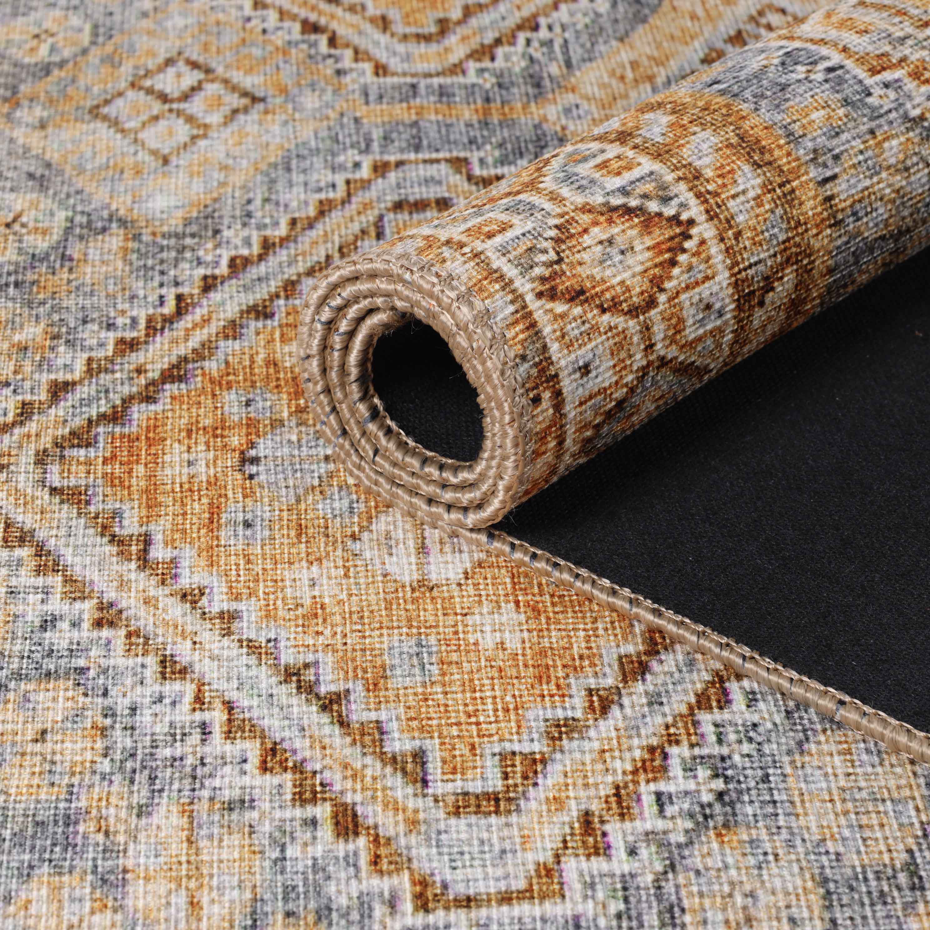 Southwestern Geometric Diamond Pattern Indoor Area Rug & Runner Rug - Perfect for Living Room, Bedroom, or Entryway Decor
