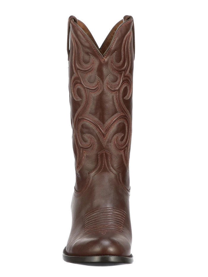 Lucchese M3431.R3 Men's Round Toe Cowboy Boots in Espresso Brown - Perfect for Western Wear, Rodeo & Casual Outfits