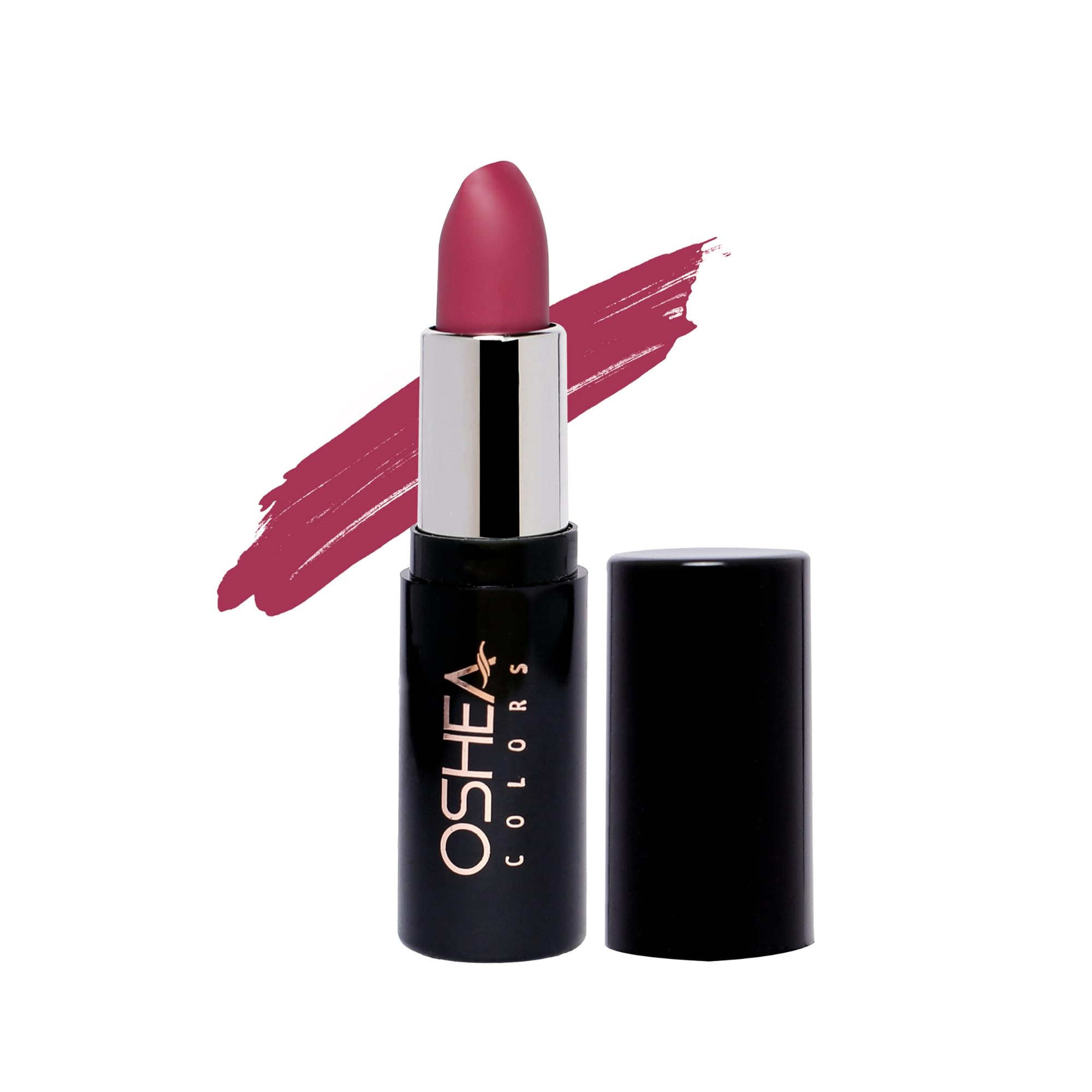 Oshea Colors Creamy Matte Lipstick - Long Lasting, Non-Drying Formula with Castor Oil & Shea Butter | Paraben Free | Morning Glory Shade 12 (4.2g) | Perfect for Everyday Wear, Date Night & Special Occasions
