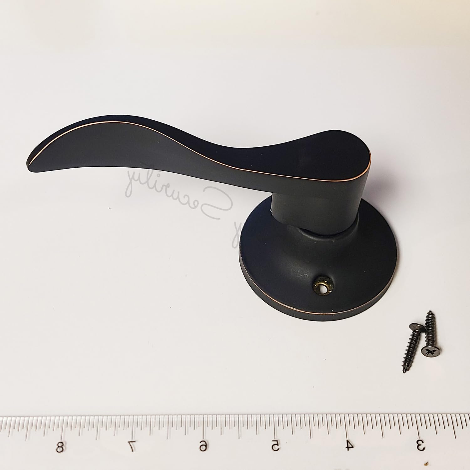 20 Pack New Wave Style Oil-Rubbed Bronze Door Lever Handles - Durable Closet & Room Door Hardware for Home, Office & Commercial Use