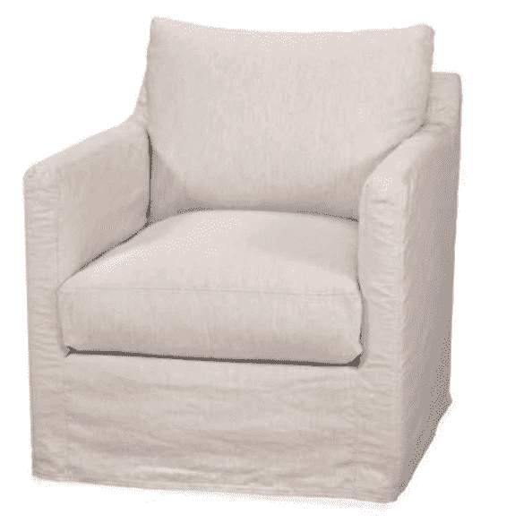 Westchester Slipcovered Arm Chair - Comfortable Upholstered Living Room Chair with Removable Cover | Perfect for Reading Nook, Home Office & Cozy Living Spaces