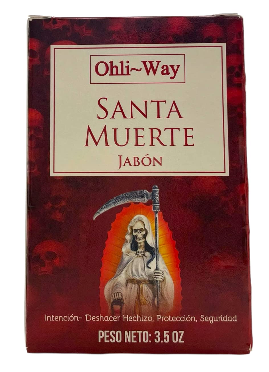 Santa Muerte Handmade Soap - Natural Spiritual Cleansing Soap for Rituals, Altars & Protection | Herbal Bath, Meditation & Home Blessing