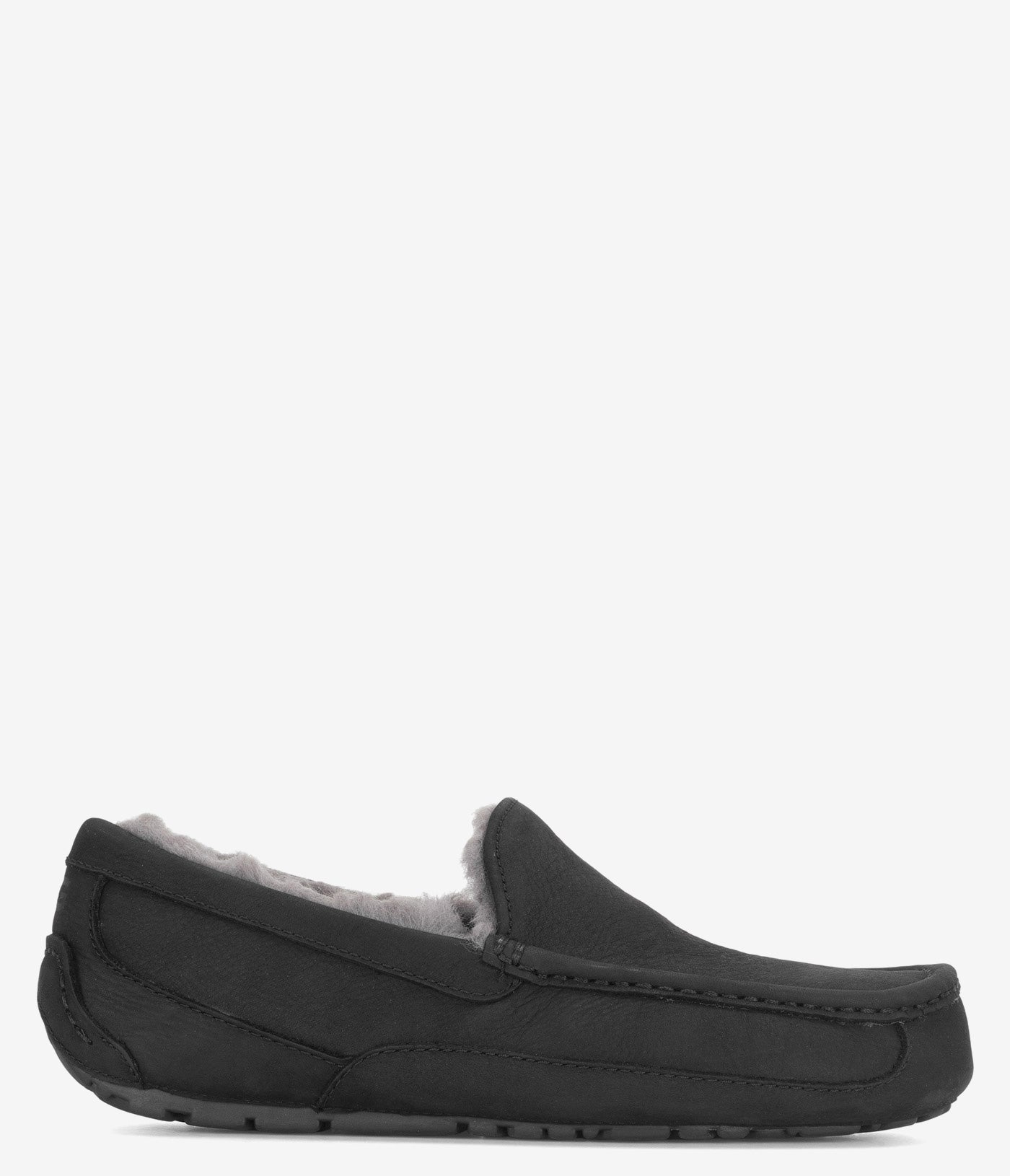 UGG Ascot Matte Leather Slippers for Men - Comfortable Indoor/Outdoor House Shoes for Relaxation & Lounging