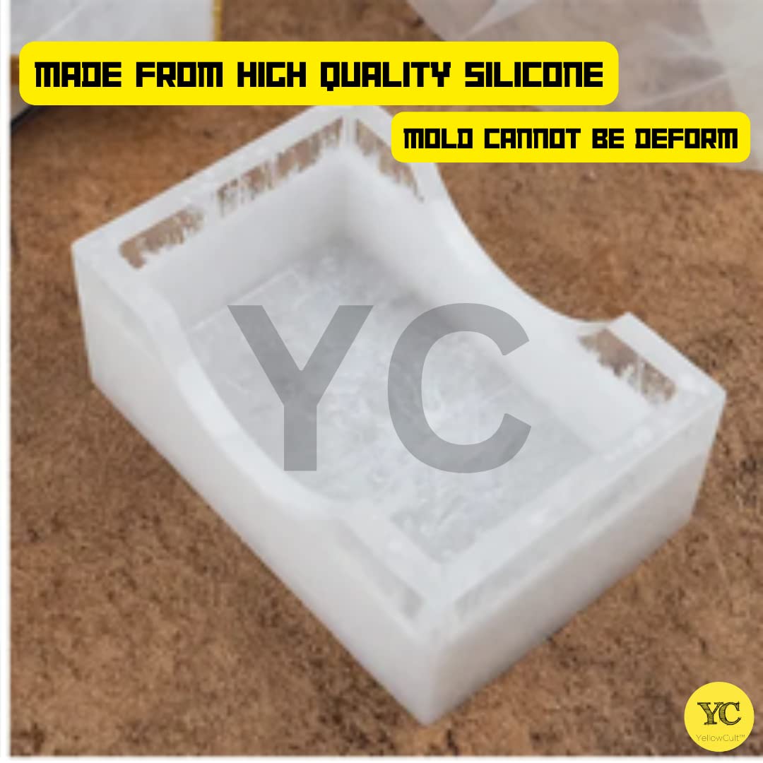 Premium 3D Resin Silicone Mold for DIY Crafts - Art, Soap, Chocolate, Candle Making - Multi-Purpose Ash Tray & Coaster Mold - Perfect for Home Decor, Gift Making & Creative Projects
