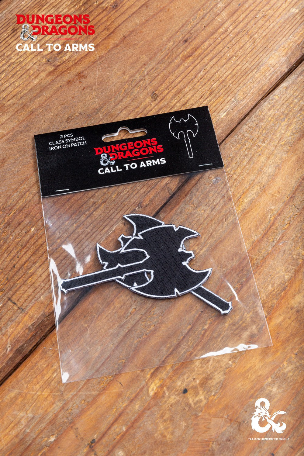 Dungeons & Dragons Barbarian Class Symbol Patch Set - Embroidered Iron-On Patches for Cosplay, Costumes & Backpacks | Perfect for D&D Fans & RPG Loot
