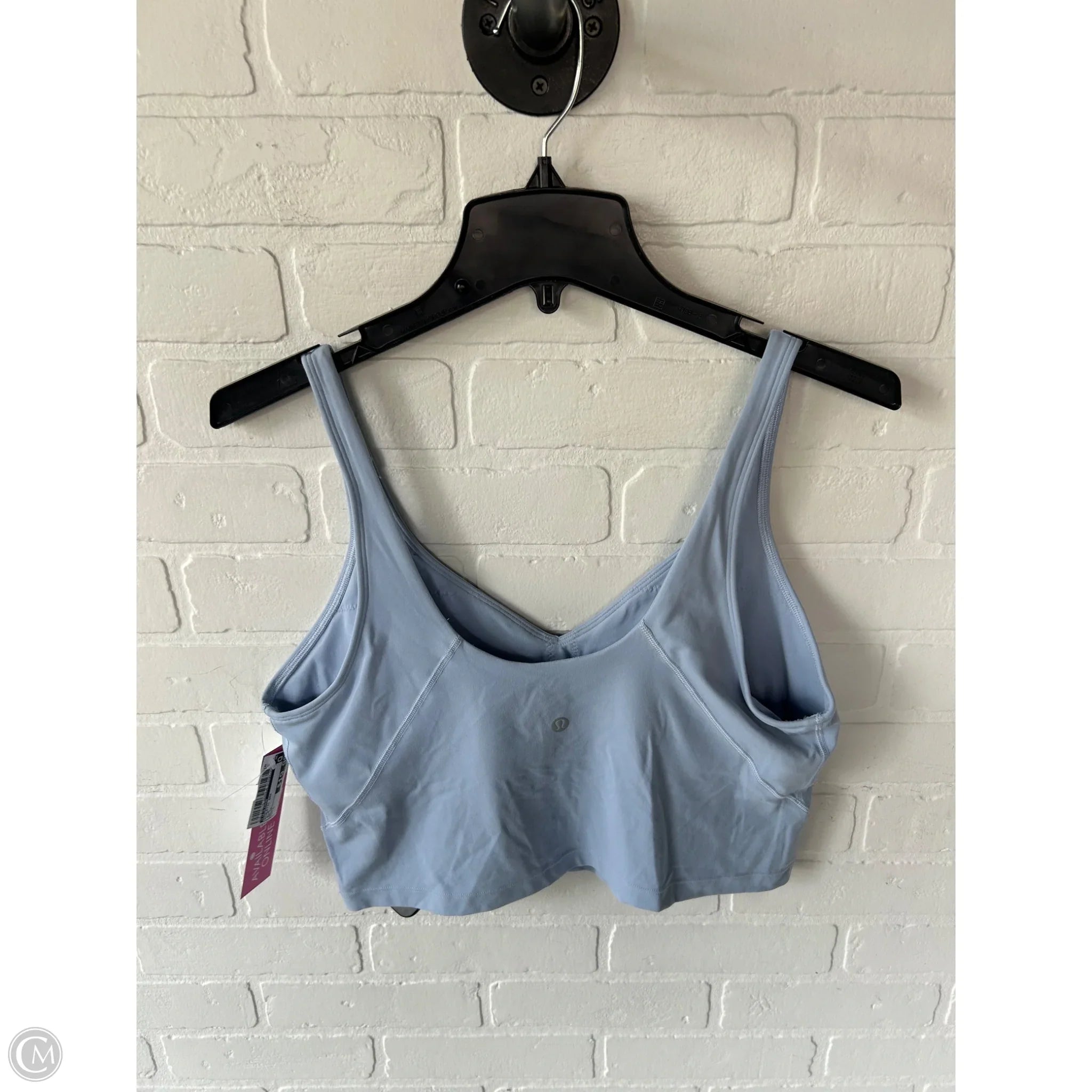 Lululemon Women's Athletic Sports Bra - Medium Support, Breathable & Comfortable for Workouts, Yoga & Running - Blue, Size Large