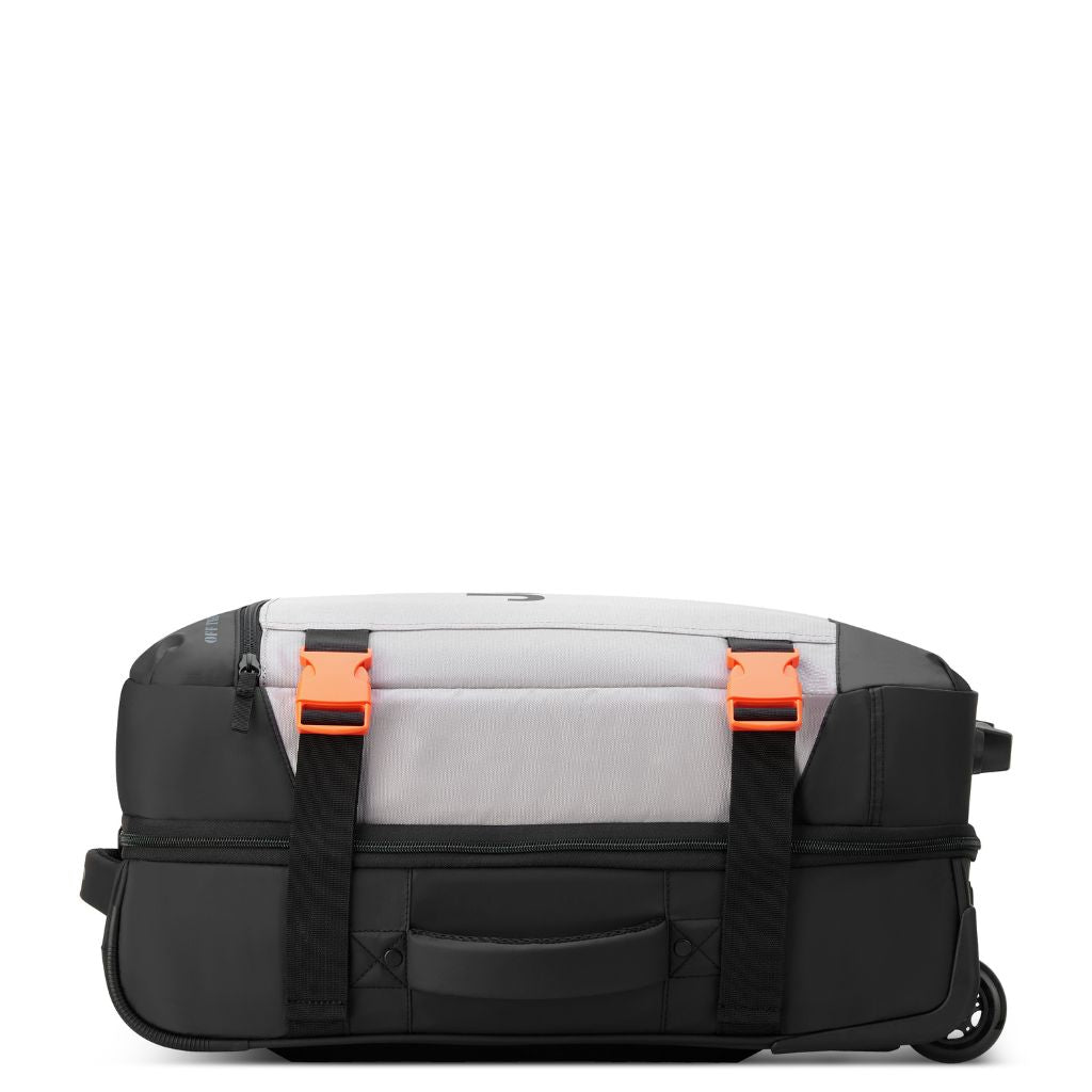 Jeep 2 Wheel 55cm Rolling Duffle Bag - Water-Resistant Grey Drizzle Travel Luggage for Camping, Gym & Weekend Getaways