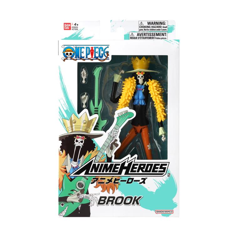 One Piece Anime Heroes Brook Action Figure - Official Licensed Collectible for Fans & Gift Ideas | Perfect for Display, Cosplay, and Anime Merchandise Collections
