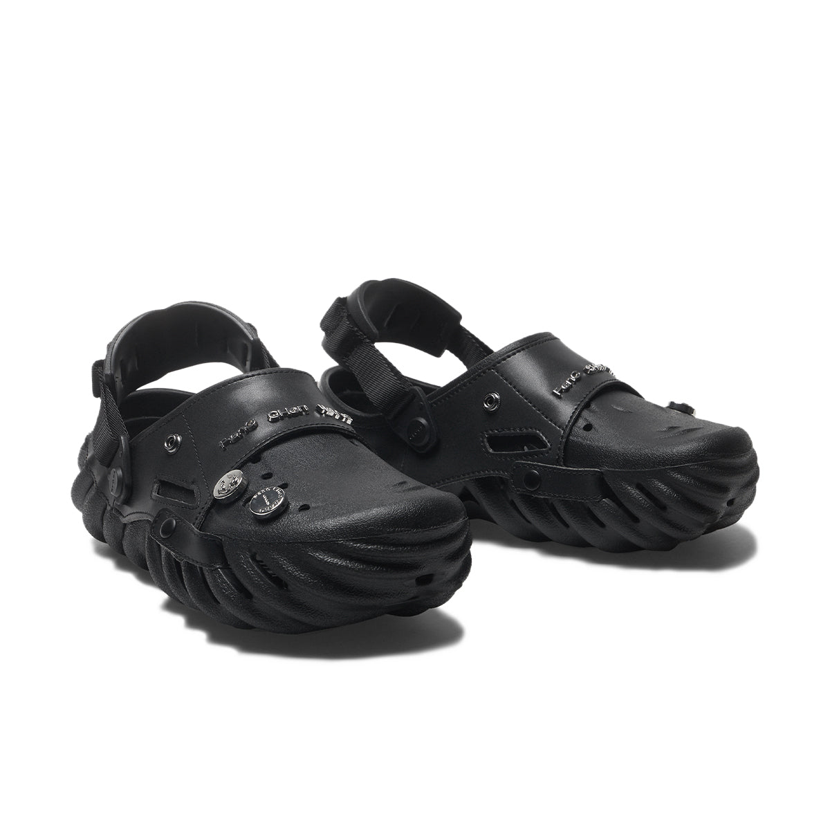 Crocs 2-in-1 Echo Clog - Comfortable Unisex Slip-On Shoes for Men & Women | Perfect for Indoor, Outdoor & Water Activities | Black