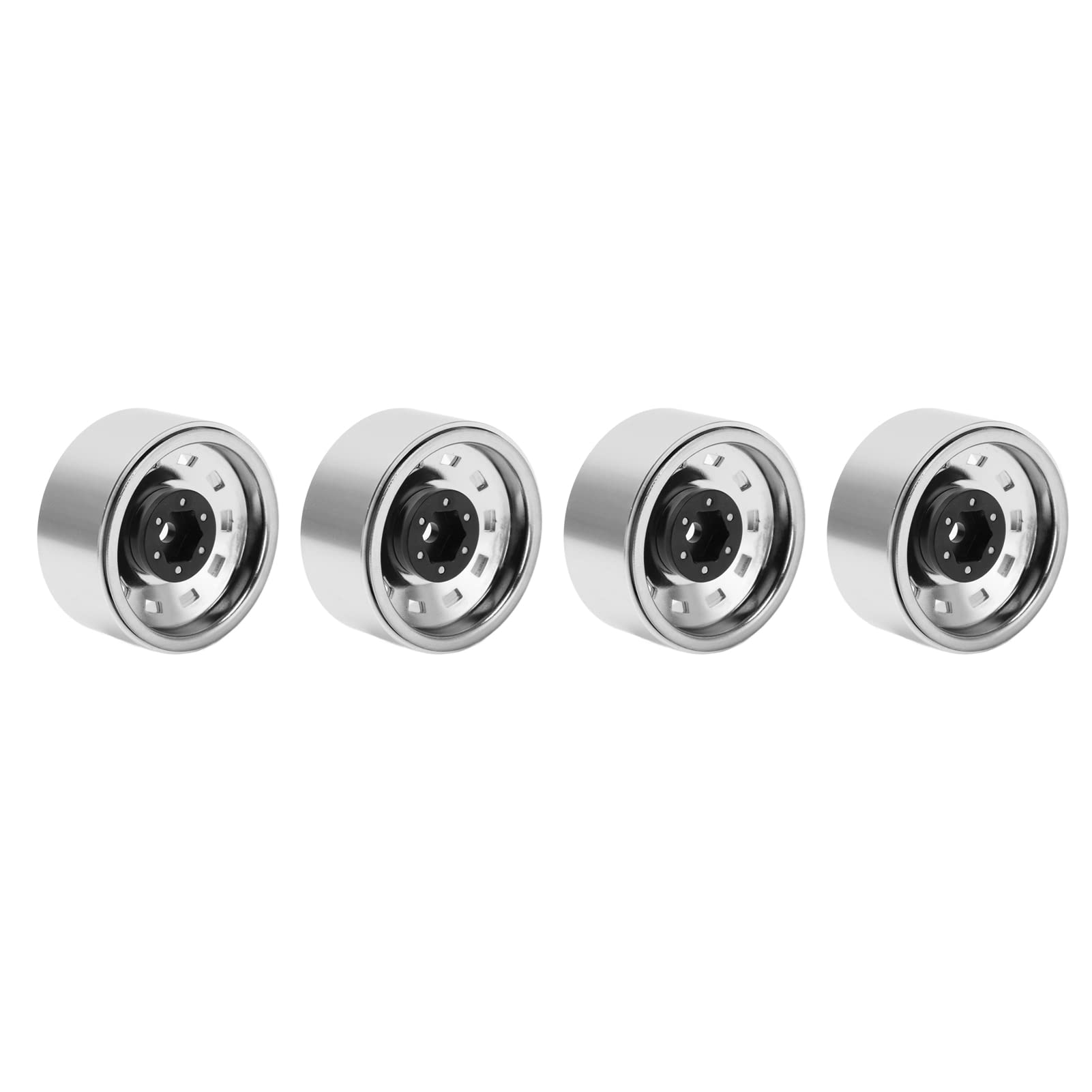 Liyeeo 1.9 Inch RC Car Wheel Rims & Hubs - High Simulation Durable Alloy Wheels with Square Hole for Crawler, Off-Road RC Vehicles | Easy to Assemble & Eco-Friendly | Perfect for Rock Crawling, Trail Adventures & RC Car Upgrades