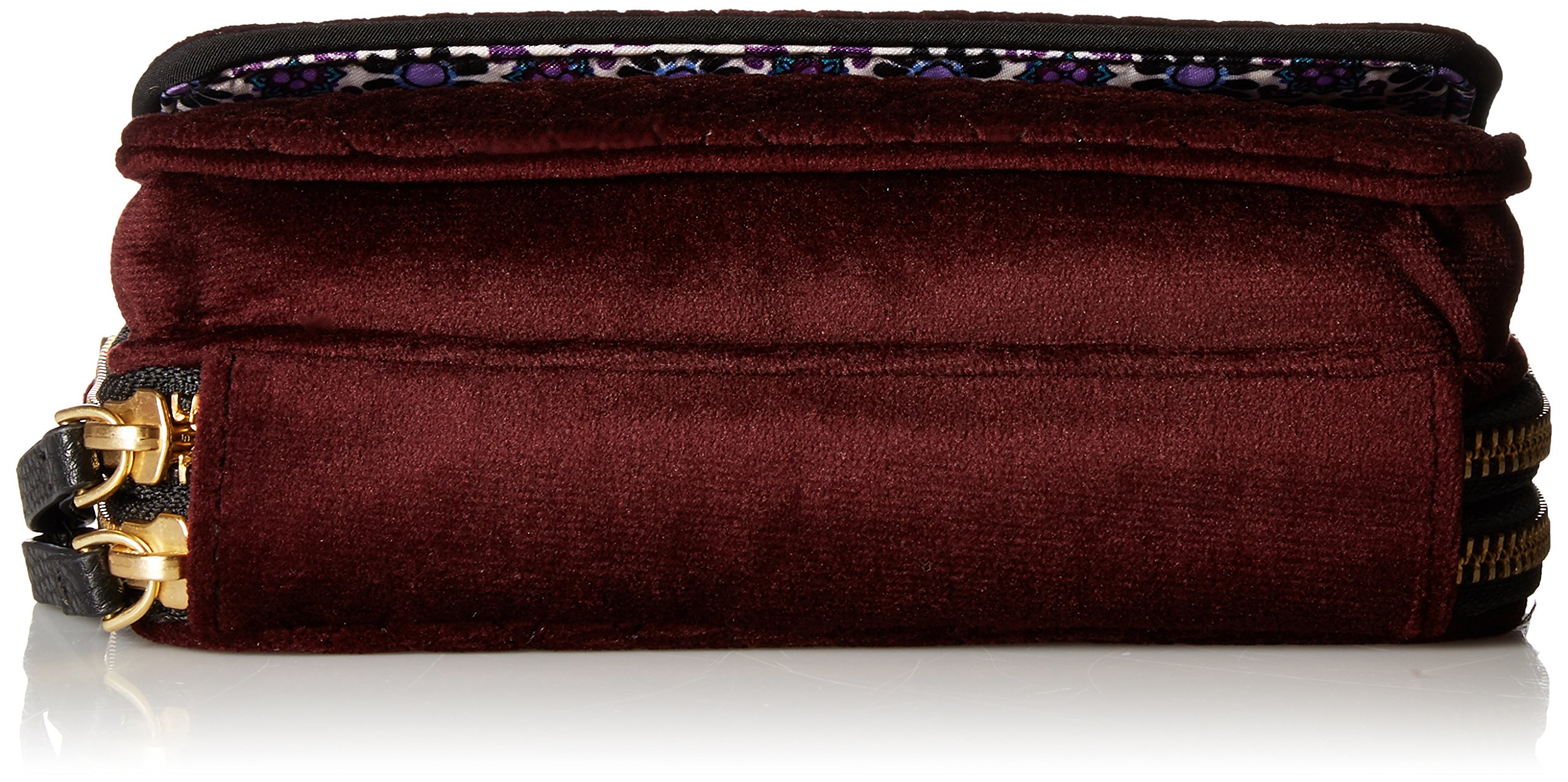 Vera Bradley RFID Crossbody Bag for Women - Multi-Functional Wristlet & Shoulder Purse with Velvet Texture | Perfect for Travel, Work & Everyday Use