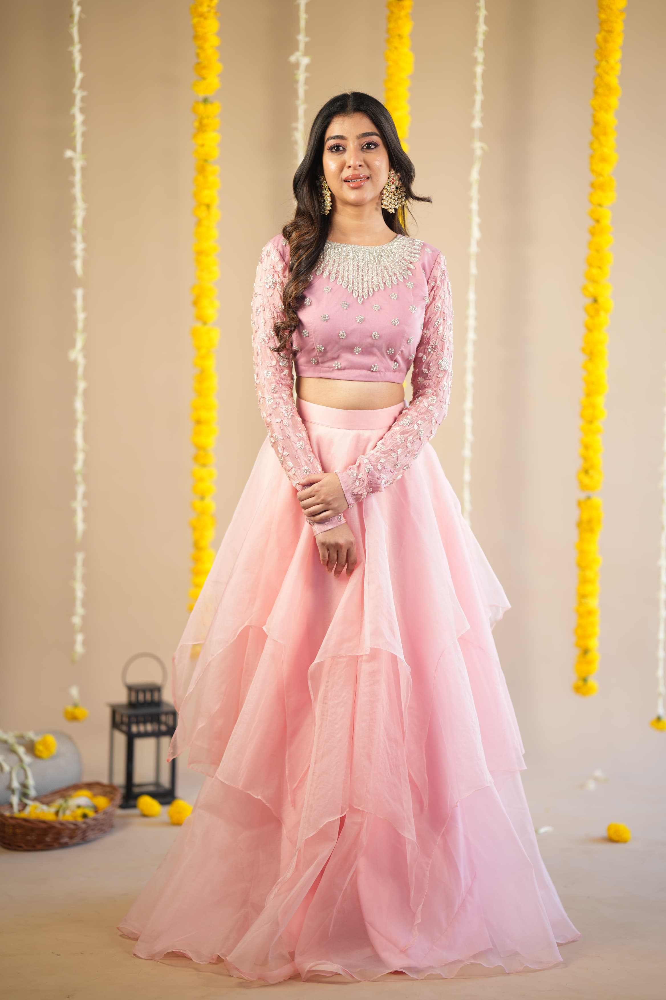 DD641 Laila Premium Designer Crop Top & Skirt Set - Trendy Women's Fashion for Casual Wear, Parties & Summer Outfits