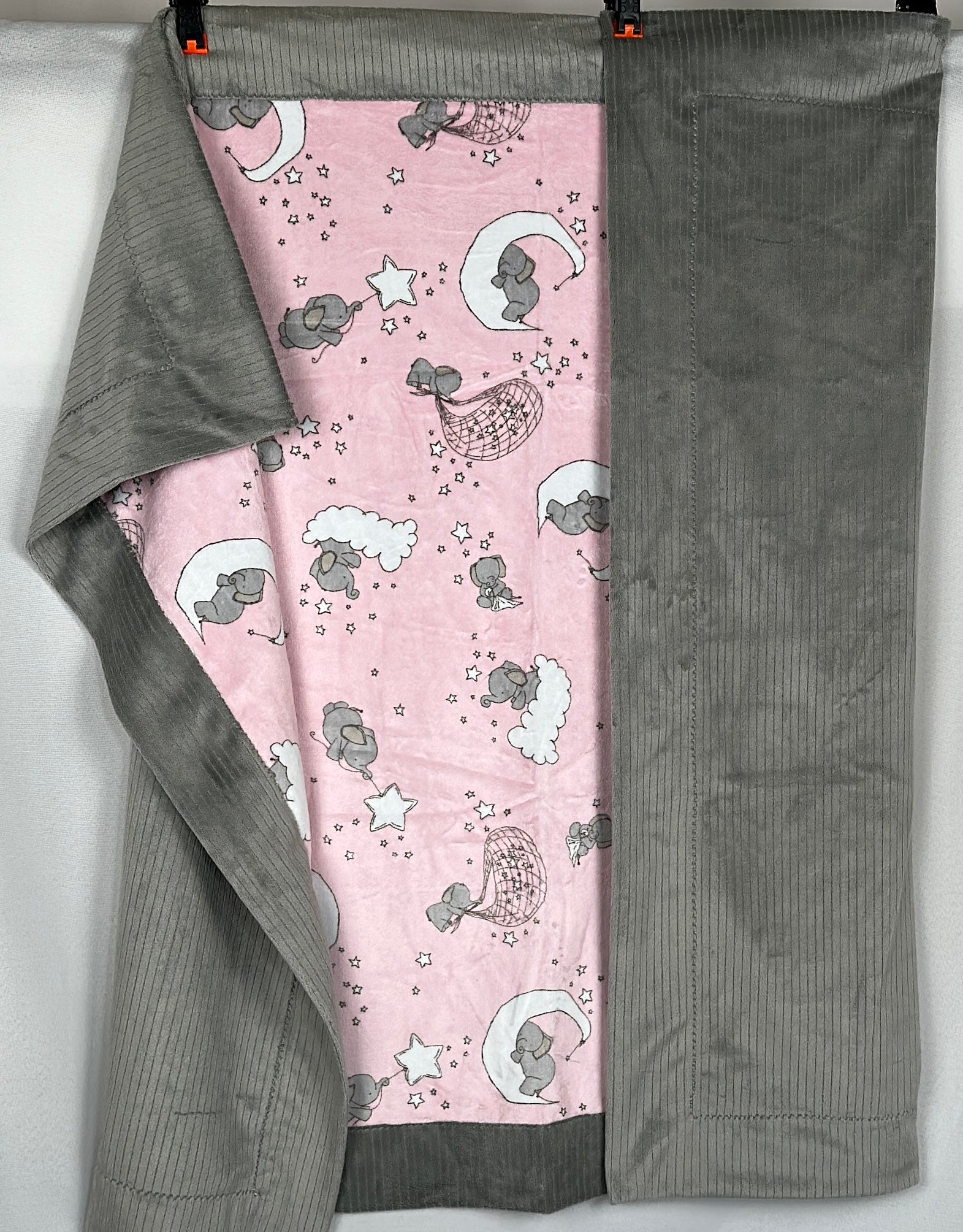 Dream Big Silver Baby Blanket 51x59