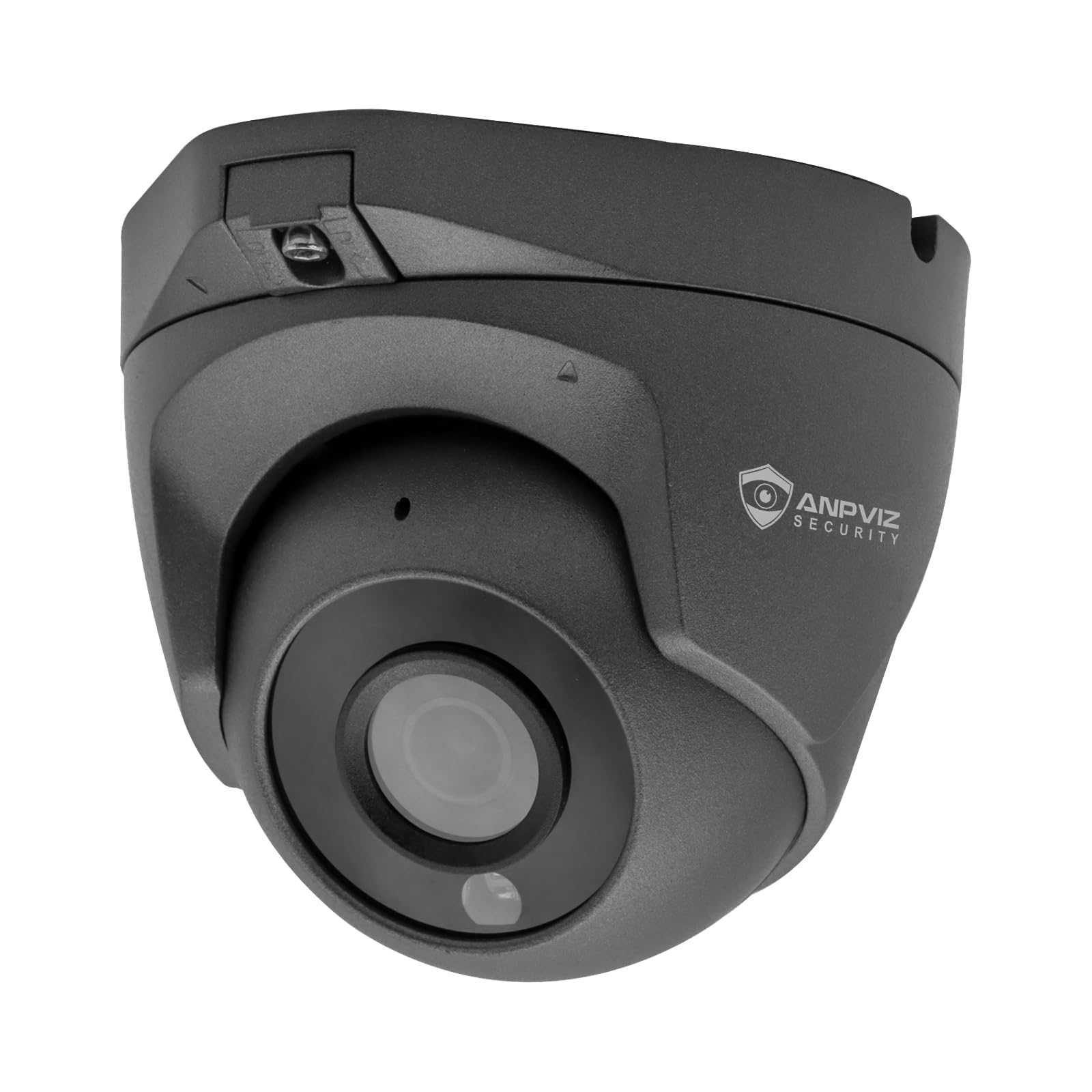 ANPVIZ 5MP POE Security Camera with Human & Motion Detection - Indoor/Outdoor IP66 Waterproof Turret Camera with Built-in Mic, 98ft Night Vision, 2.8mm Lens (NDAA Compliant) - Ideal for Home Security, Business Surveillance & Property Monitoring