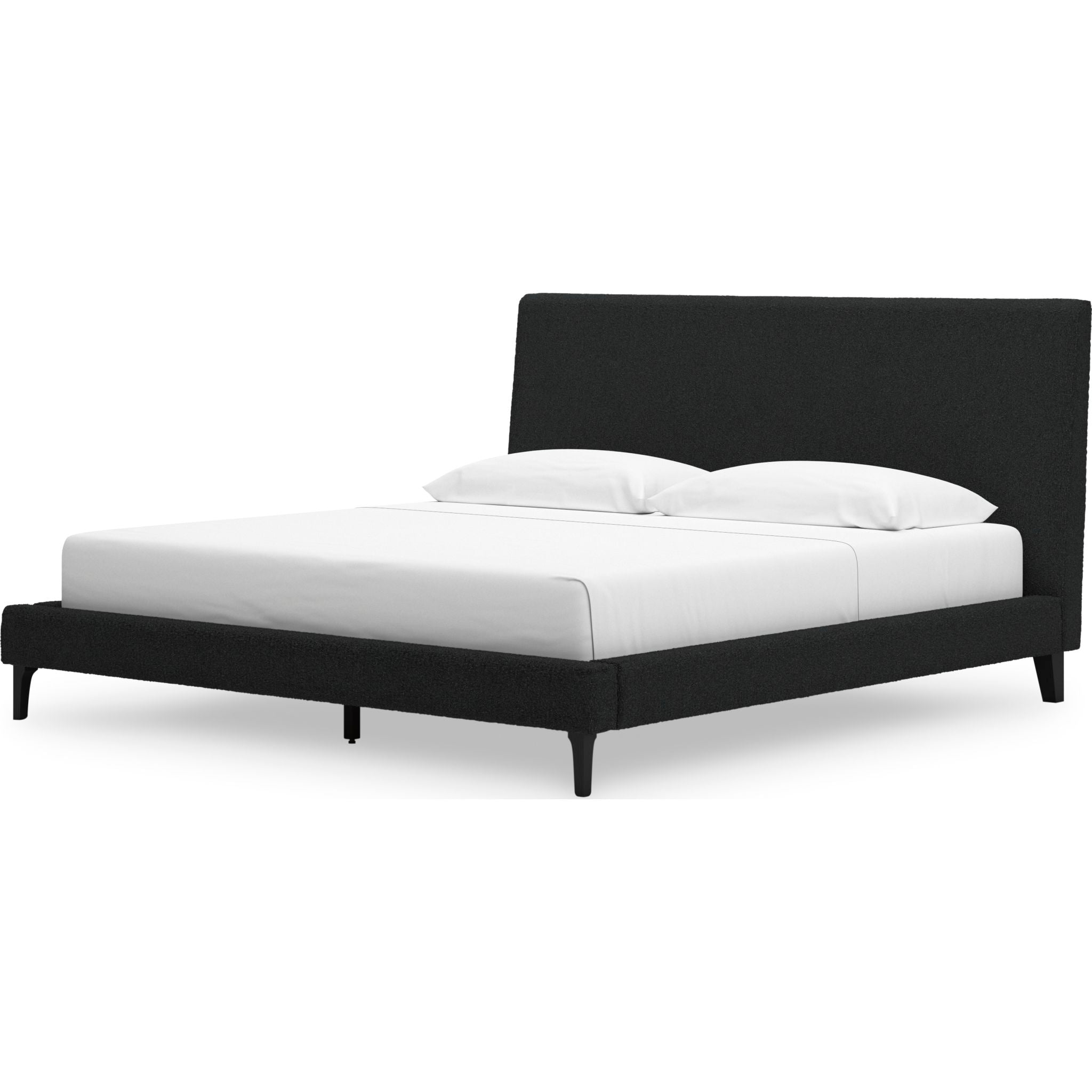Cadmori Upholstered Queen Bed Frame with Tufted Headboard - Modern Platform Bed for Bedroom, Guest Room & Master Suite