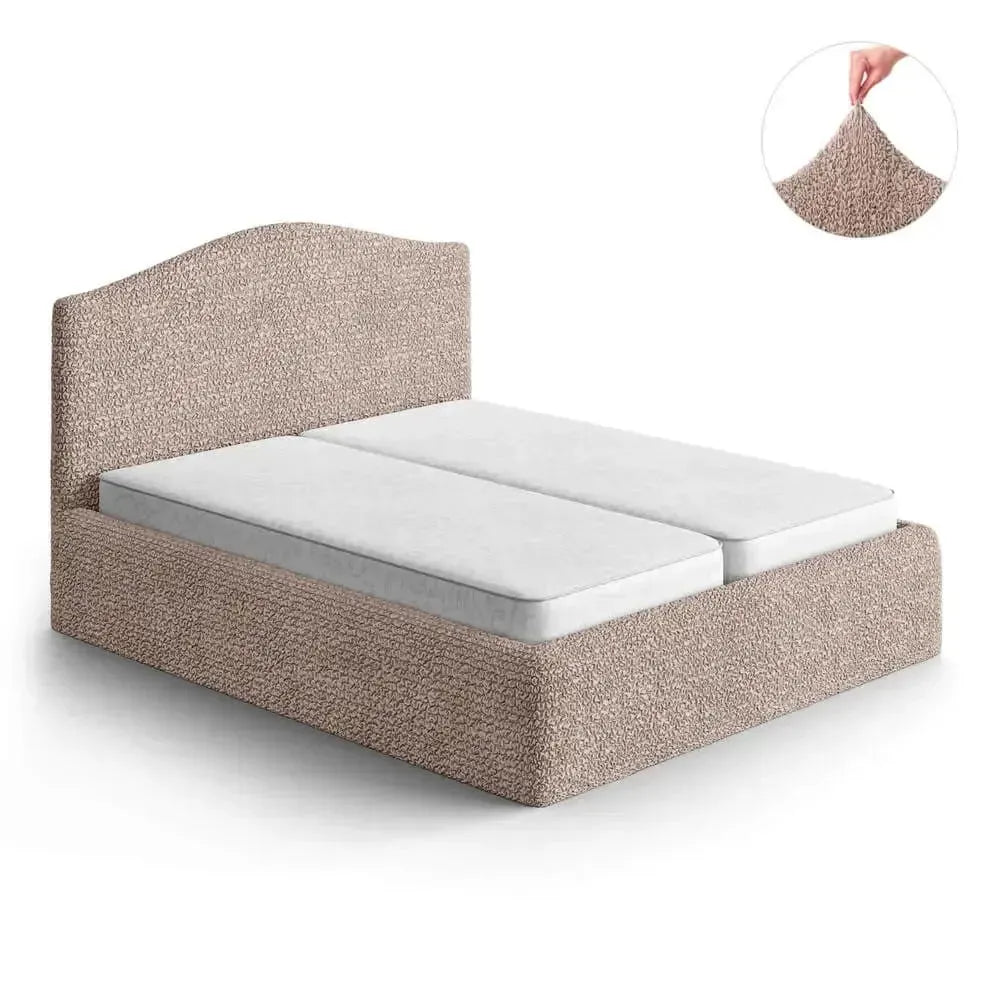 Full/Queen Size Bed Headboard & Frame Slipcover - Microfiber Collection | Elegant Bedroom Upgrade for Home Decor