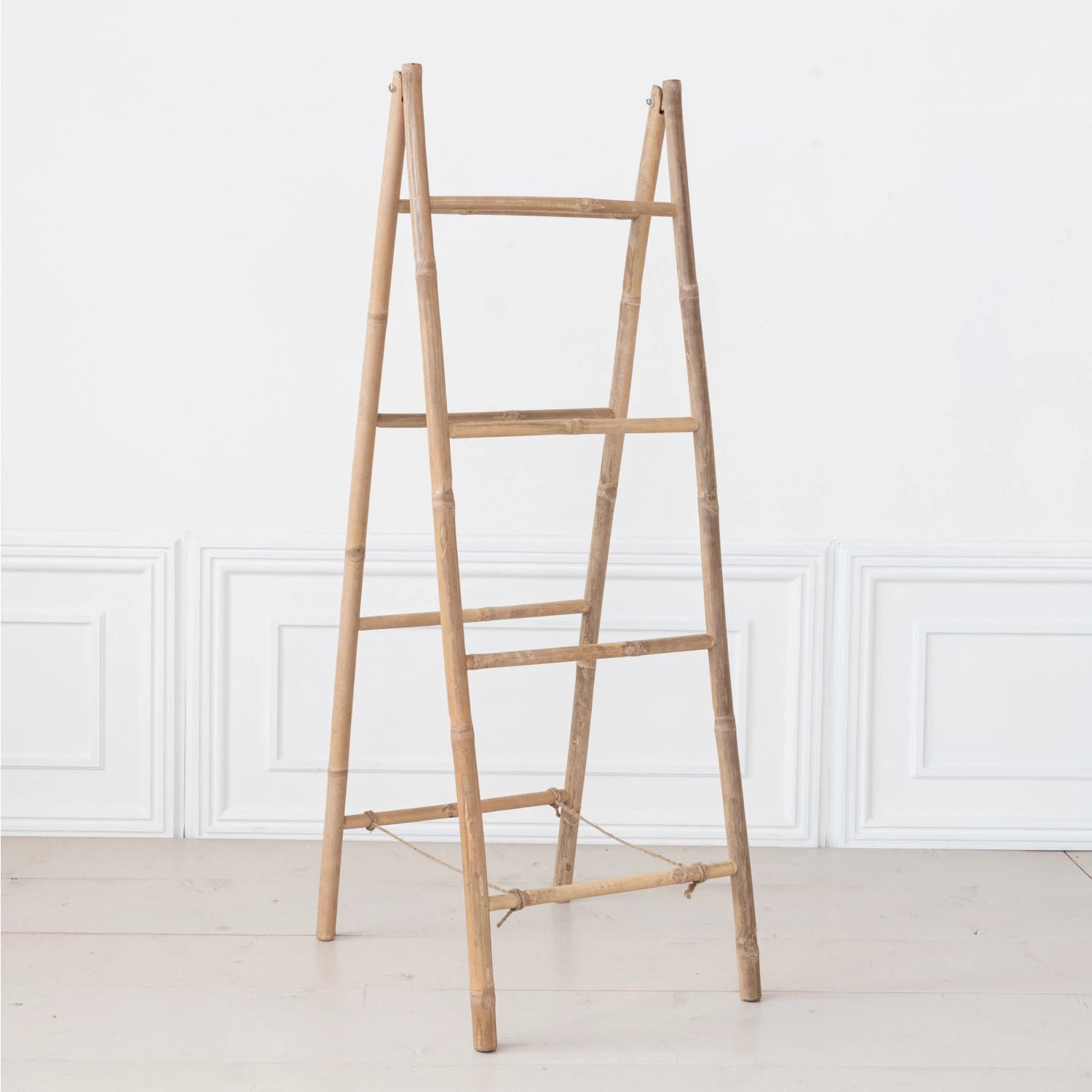 Foldable Blanket Ladder - Rustic Wooden Blanket Rack for Home Decor | Perfect for Living Room, Bedroom & Farmhouse Style