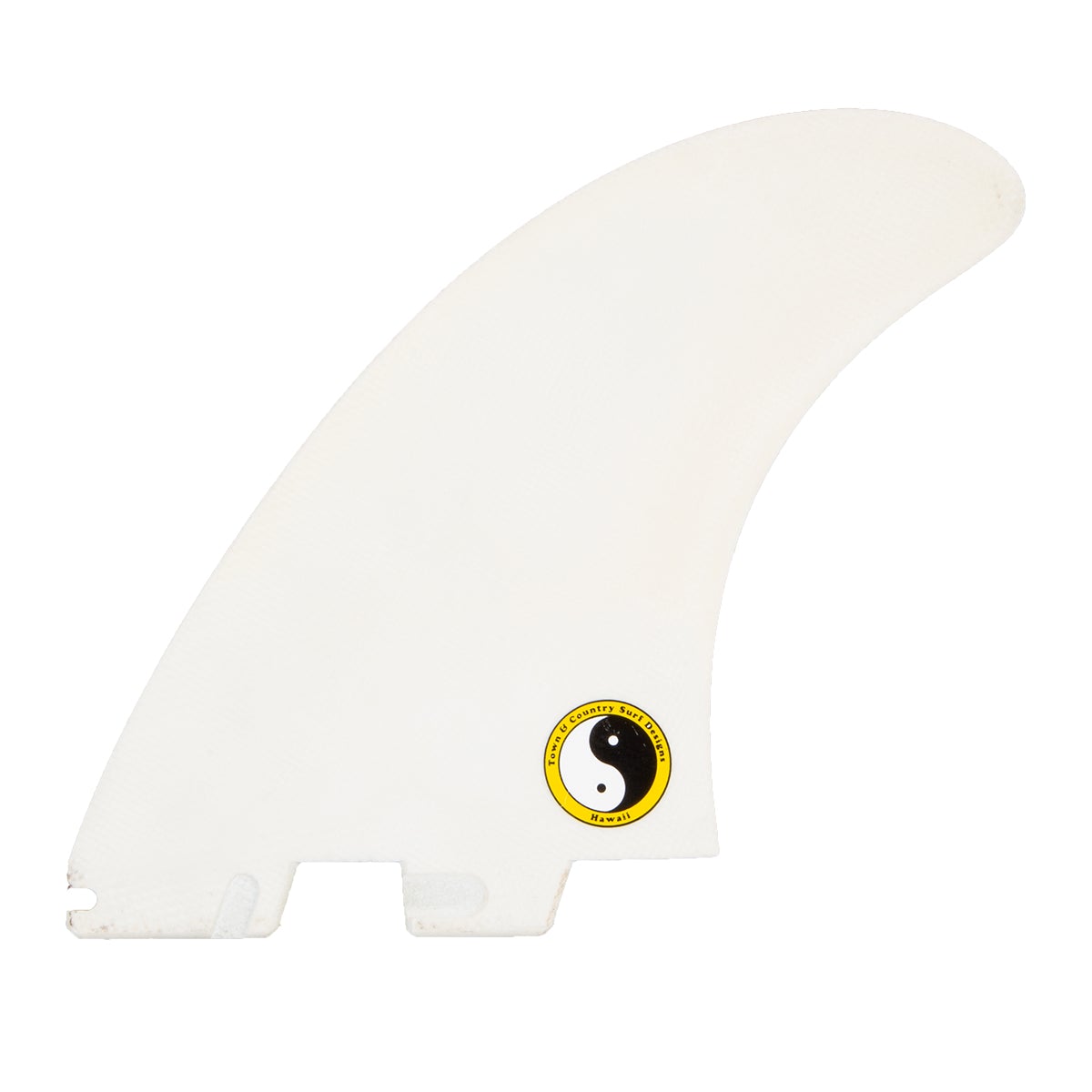 FCS II TWIN + 1 Town & Country PG X Large Yellow Fade Surfboard Fins - High Performance for All Wave Conditions - Perfect for Surfing, Bodyboarding, and Water Sports