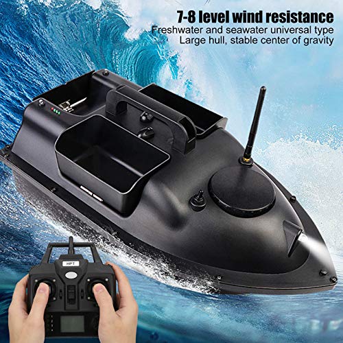 Smart Remote Control Fish Feeder Boat with 500m GPS Location - 2 Handheld Controllers for Precision Feeding | Perfect for Lake Fishing, Pond Maintenance & Aquaculture Use