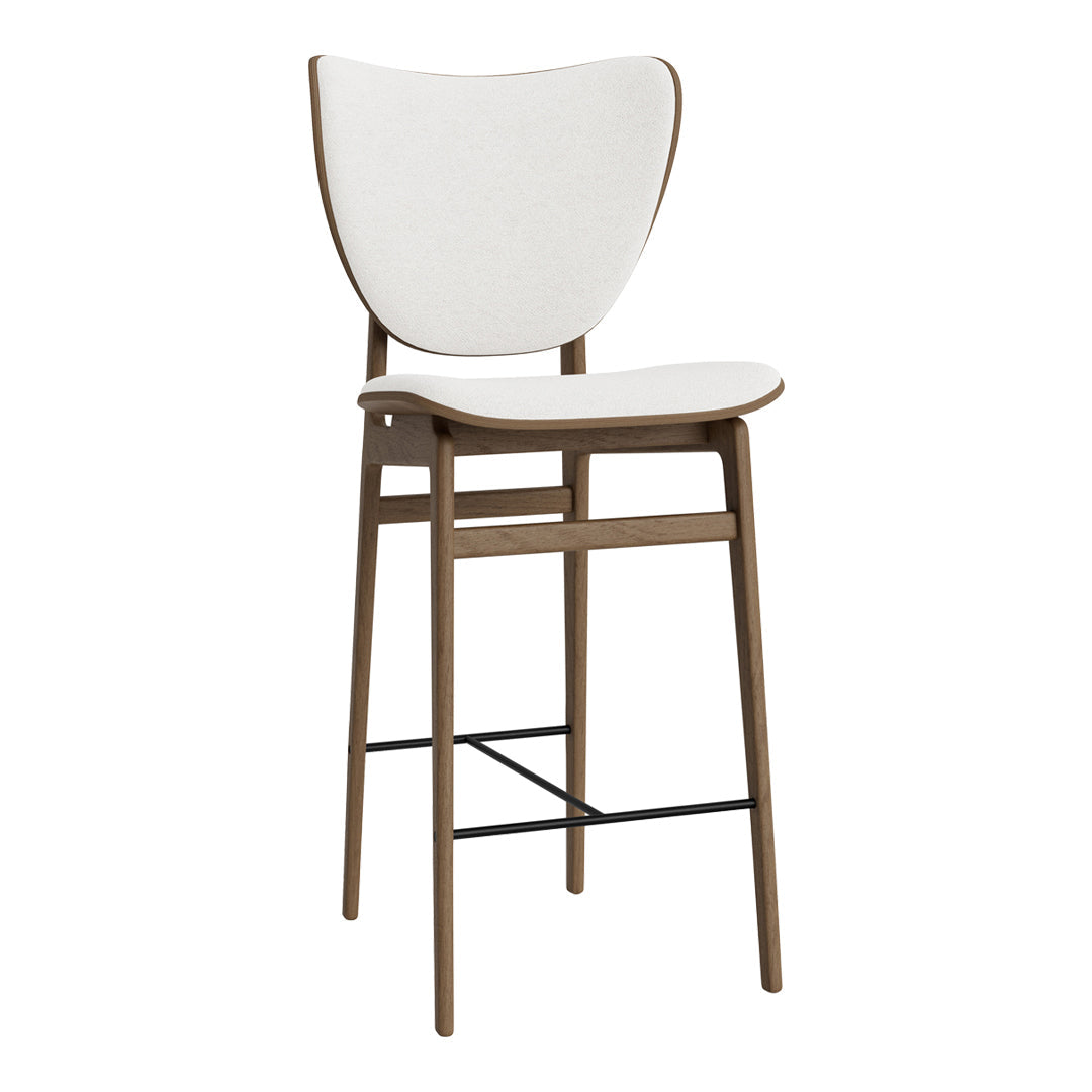 Elephant Counter Chair - Upholstered Bar Stool with Back Support for Kitchen Island, Breakfast Nook & Home Decor