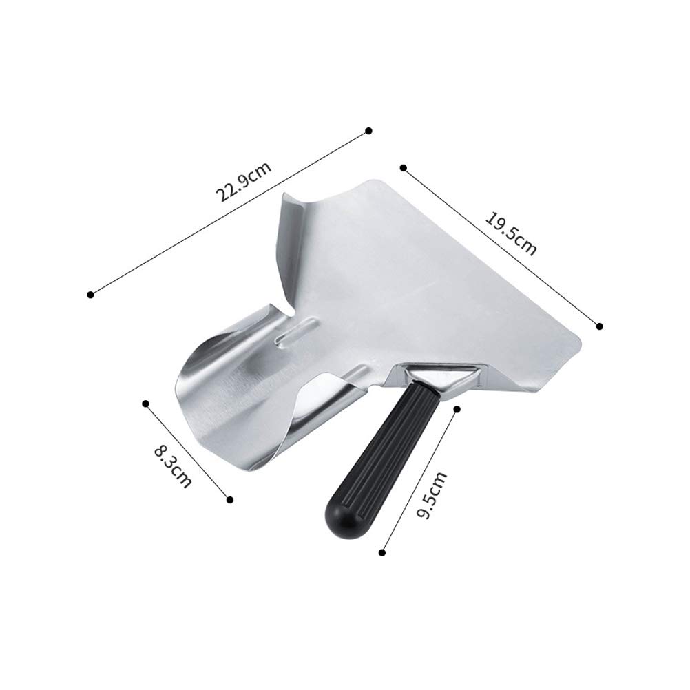 Stainless Steel Popcorn Scoop & French Fry Bagger - Multi-Purpose Dessert Scooper for Snacks, Ice Cream, and Dry Goods - Perfect for Movie Nights, Parties, and Food Service