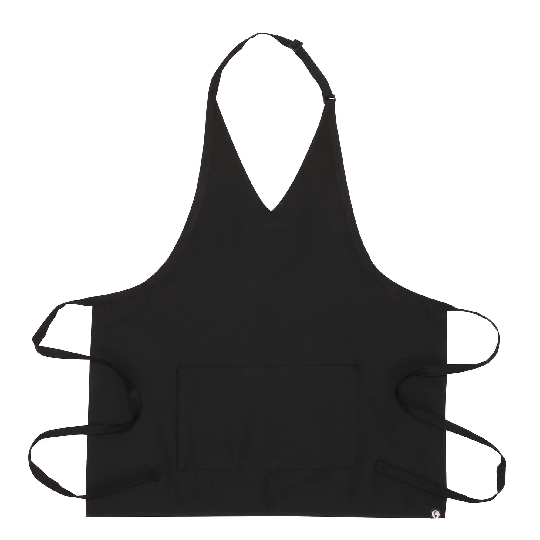 Chef Works Unisex V-Neck Tuxedo Apron - Professional Waist Cooking Apron for Chefs, Waiters & Bartenders - Perfect for Restaurants, Catering & Home Kitchen Use