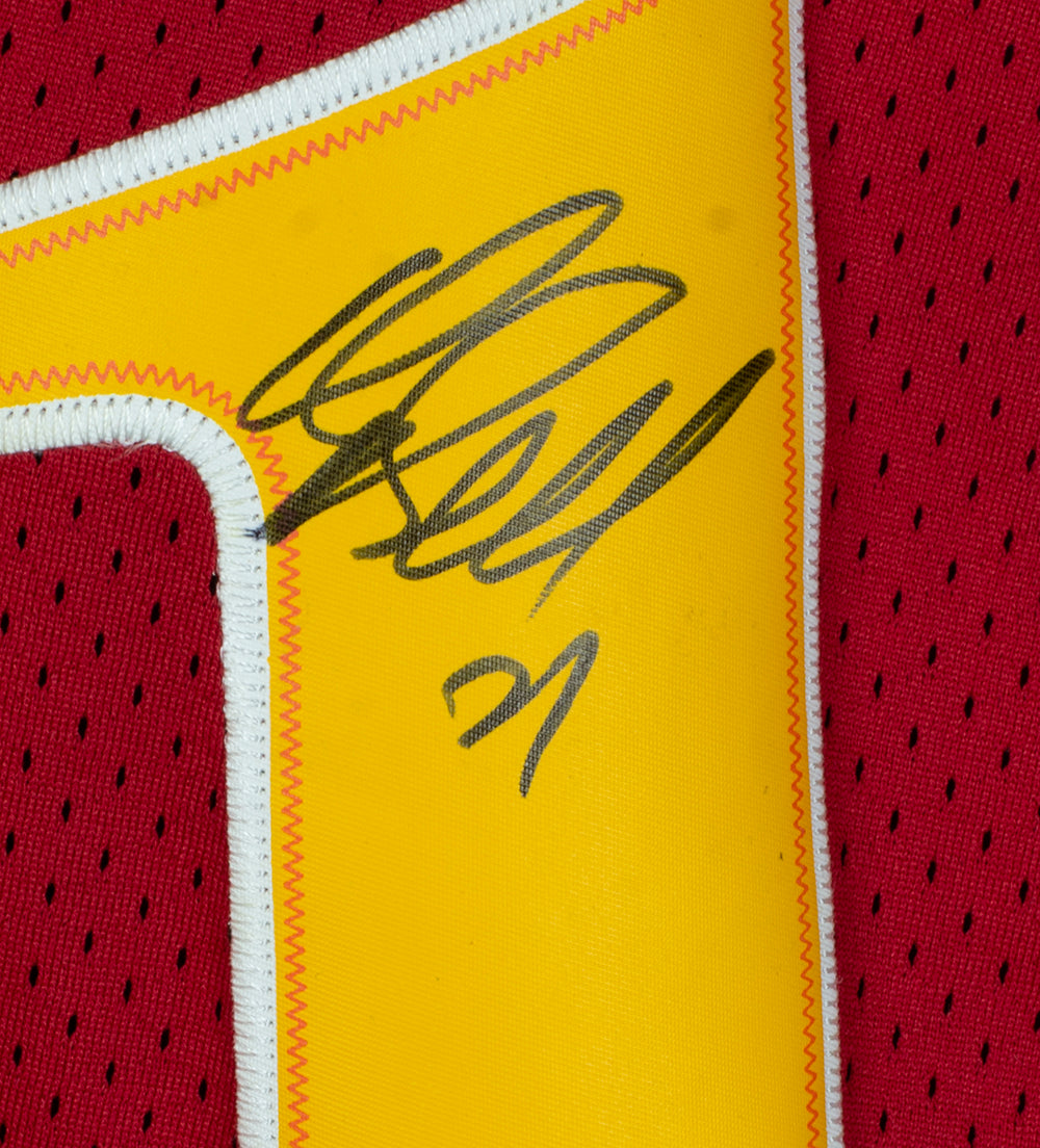 Dominique Wilkins Autographed Atlanta Hawks Adidas Hardwood Classics Jersey - Authentic Signed NBA Basketball Memorabilia - Perfect for Collectors, Fans, and Sports Decor