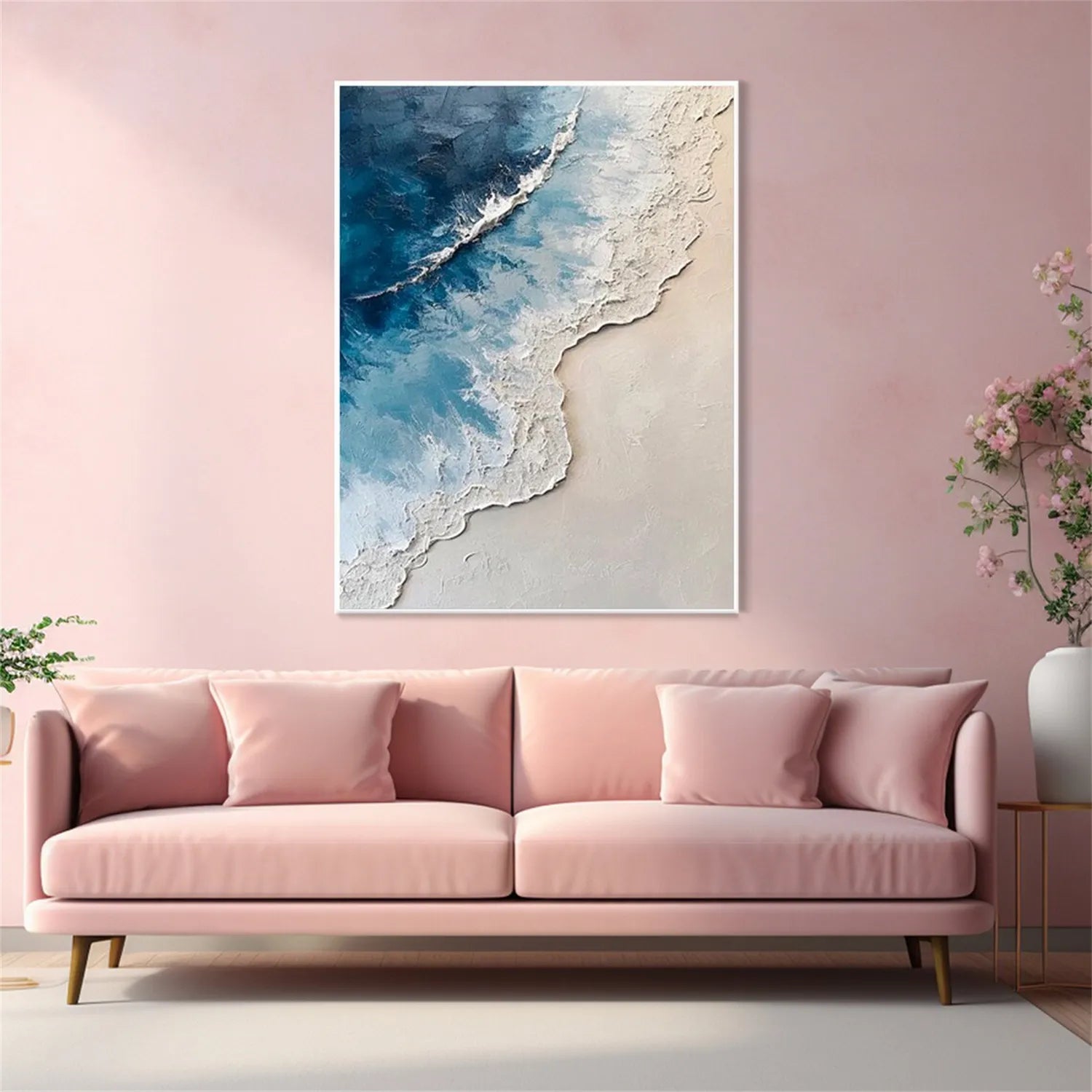 Ocean and Sky Painting #OS 205 - Stunning Coastal Wall Art for Living Room, Bedroom & Office Decor