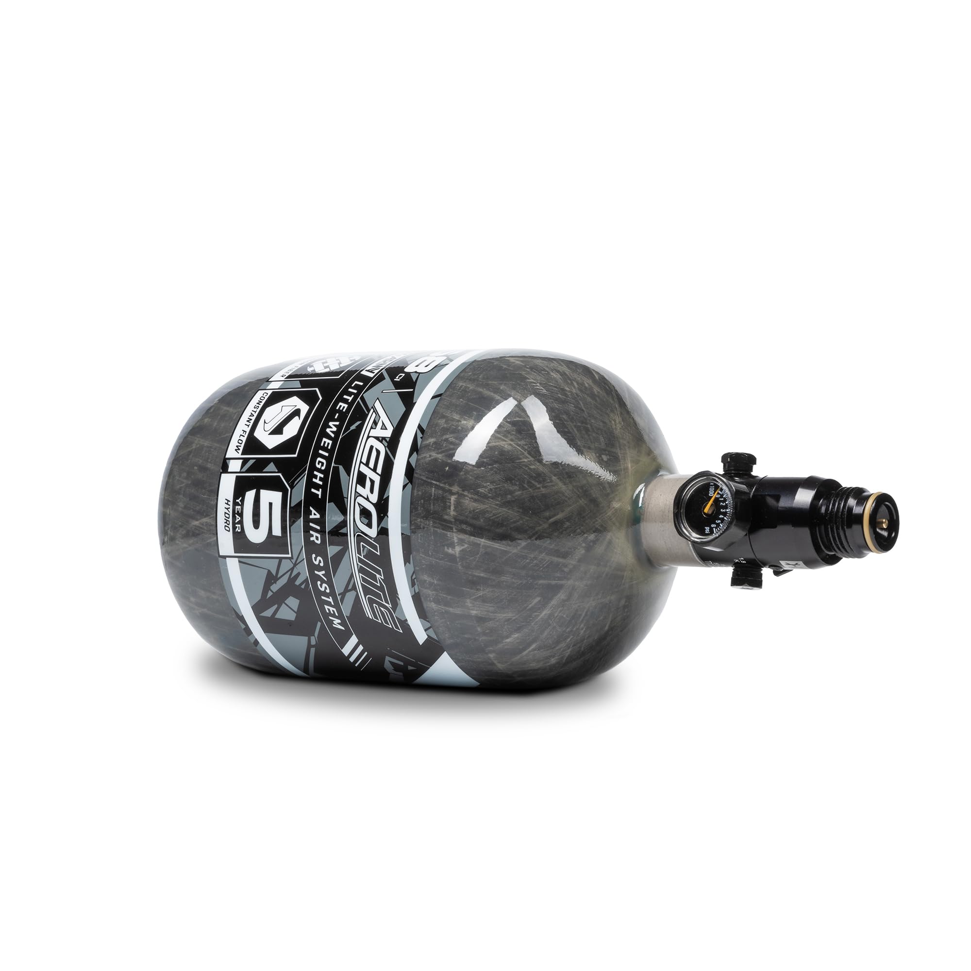 HK Army 68/4500 Aerolite Carbon Fiber HPA Paintball Air Tank System - Lightweight Compressed Air Tank for Tournament & Woodsball Play