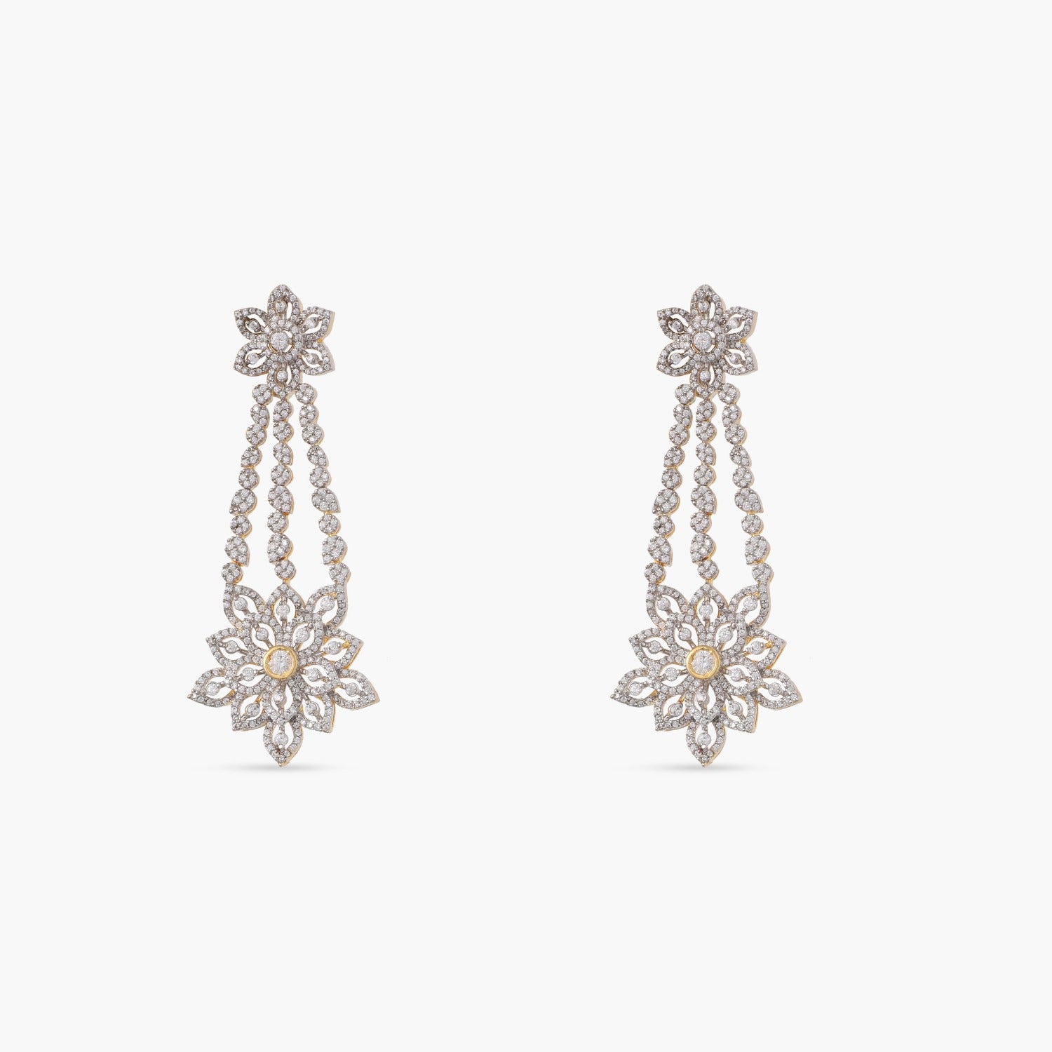 Gorgeous Ginger CZ Drop Earrings for Women - Elegant Cubic Zirconia Dangle Earrings for Party, Wedding & Evening Wear