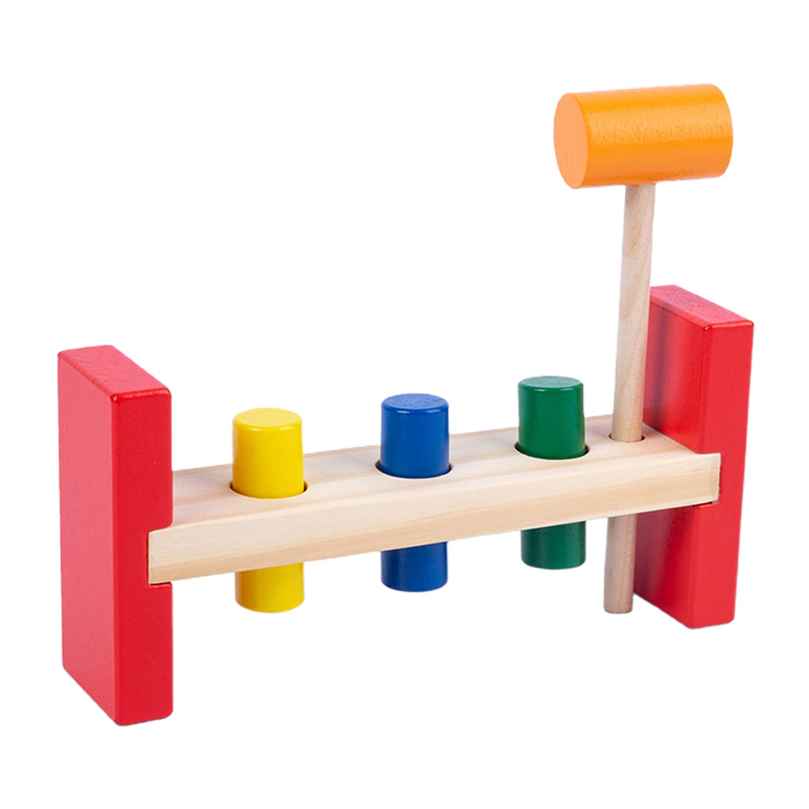CactusAngui Baby Pounding Toy - Colorful Wooden Hammering Game for Toddlers 1-3 Years, Early Learning & Motor Skills Development Toy | Perfect for Playtime, Preschool Education & Sensory Development