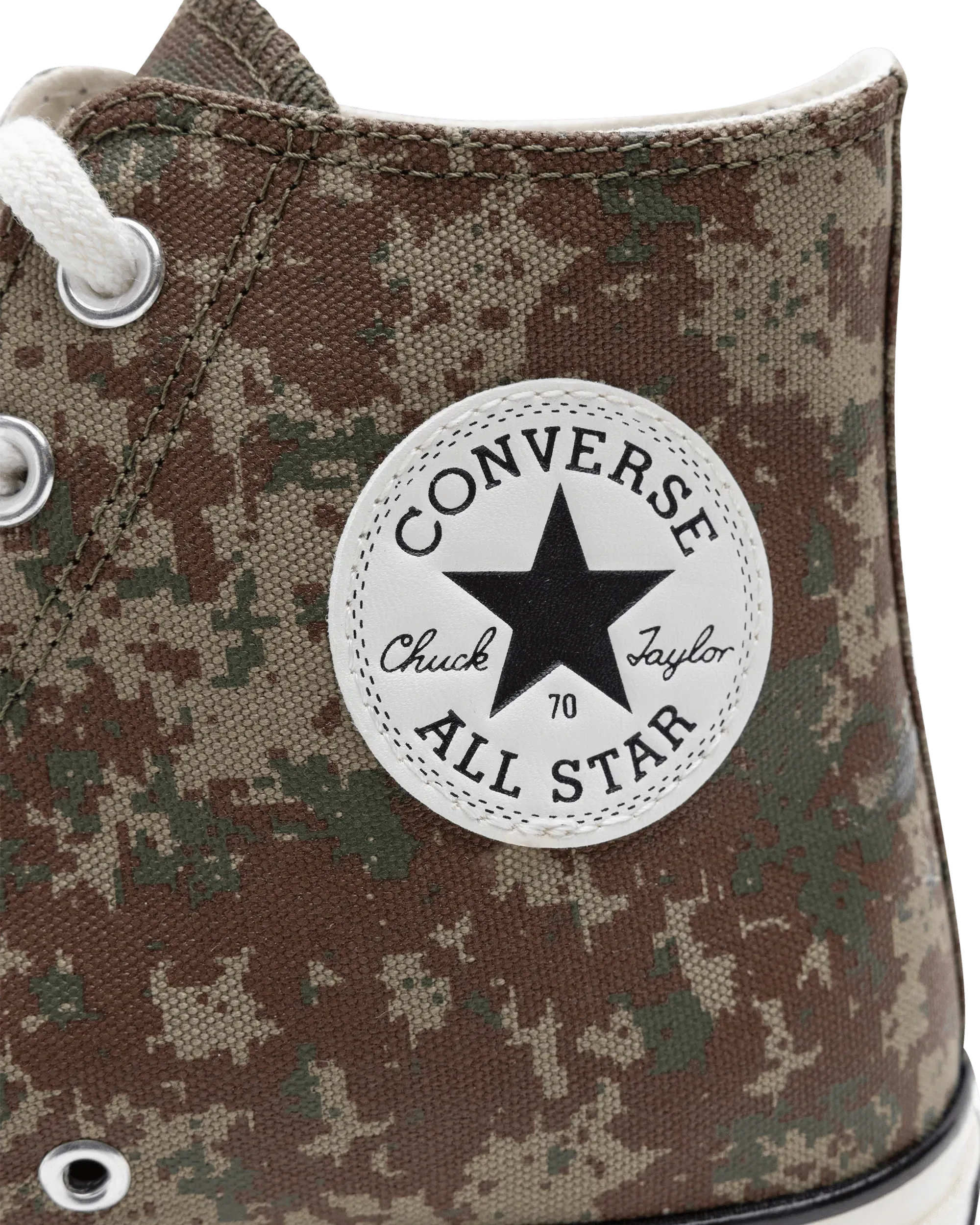 Chuck 70 Hi Digi Camo Sneakers for Men & Women - Vintage High Top Canvas Shoes with Digital Camouflage Pattern - Perfect for Streetwear, Skateboarding & Casual Outfits